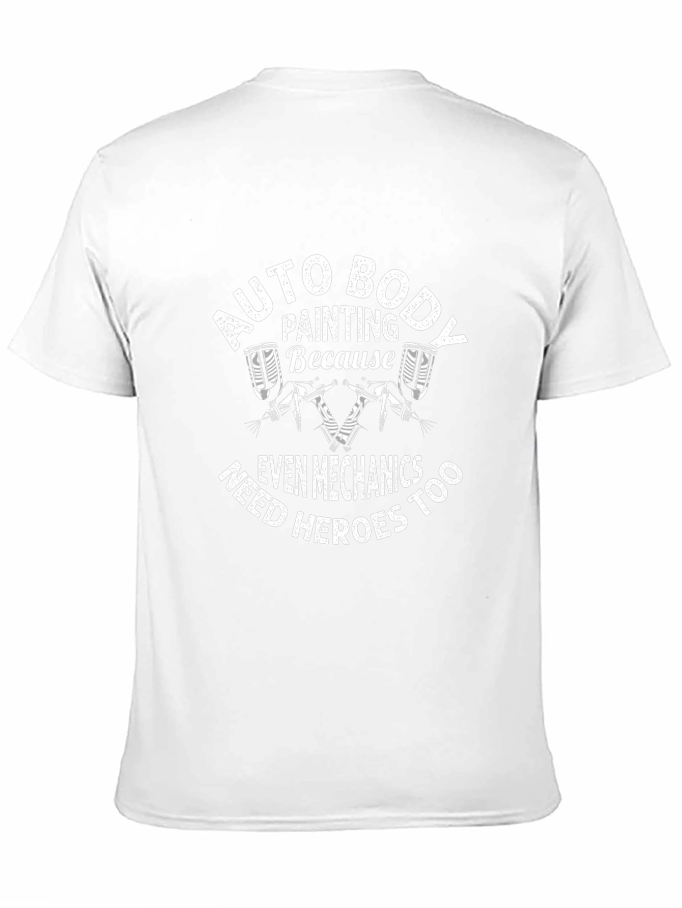 Auto Body Painting Mechanic Hero Graphic T-Shirt