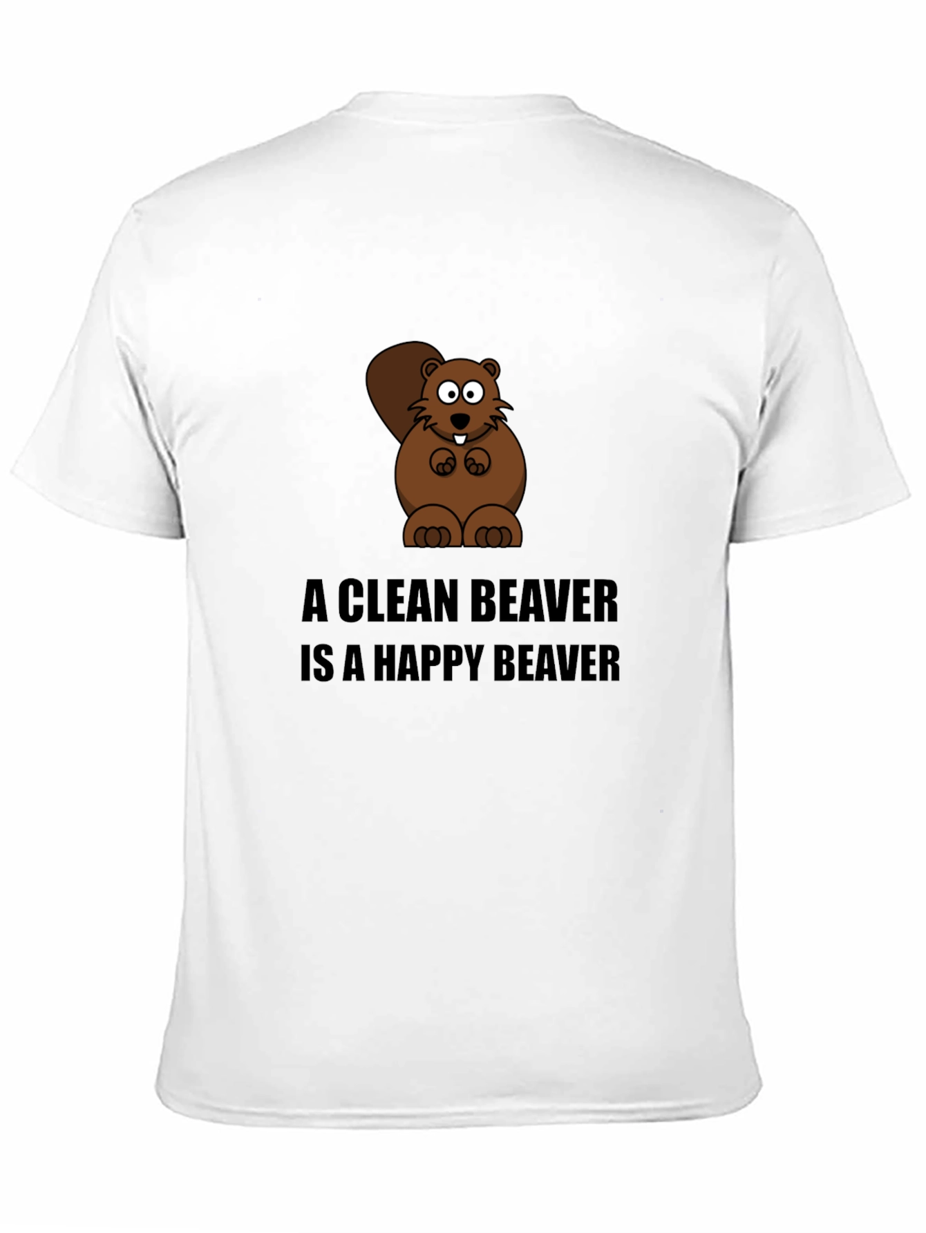 A Clean Beaver T-Shirt - Funny Cartoon Tee