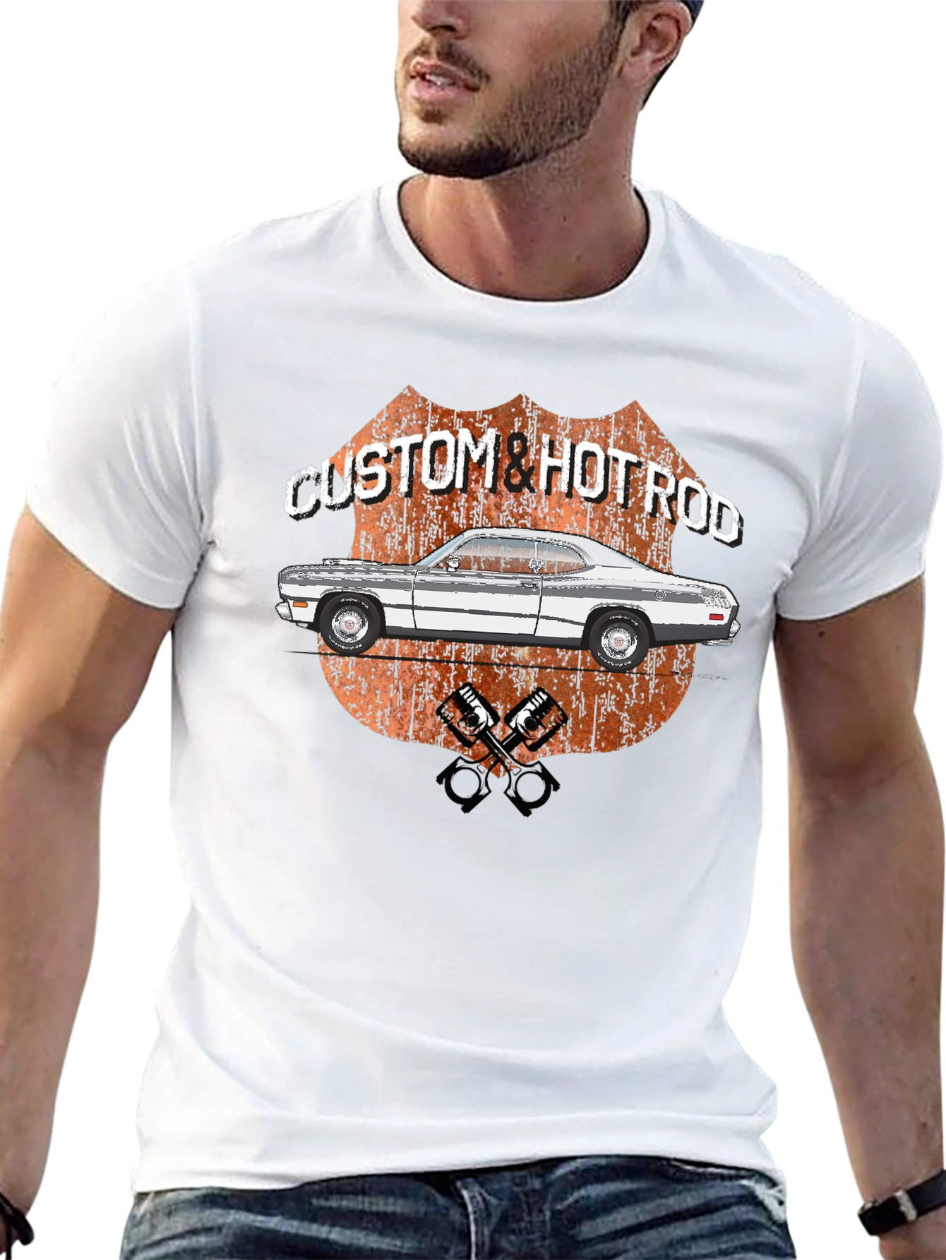 Custom Hot Rod Graphic T-Shirt - Classic Car Tee