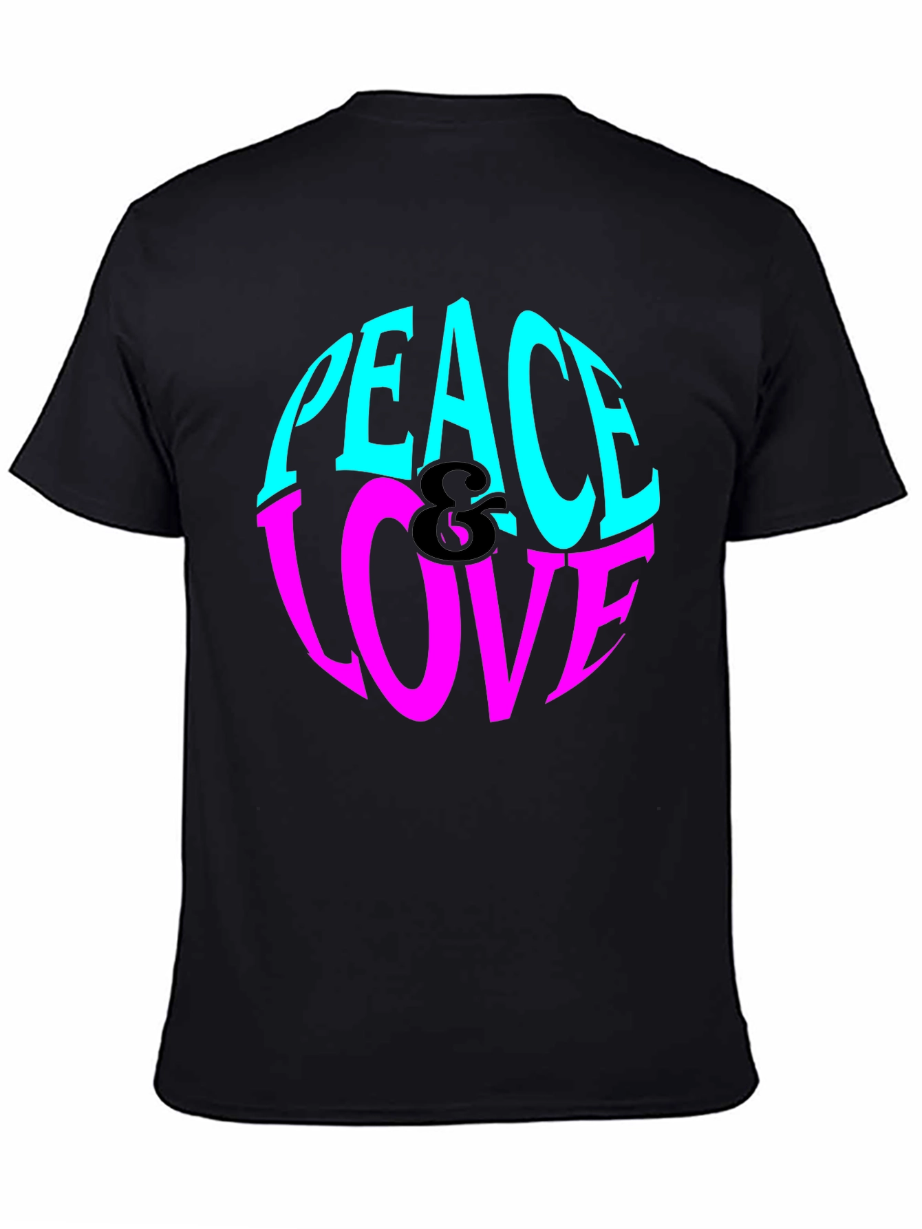 Peace & Love Graphic Tee - Retro Style