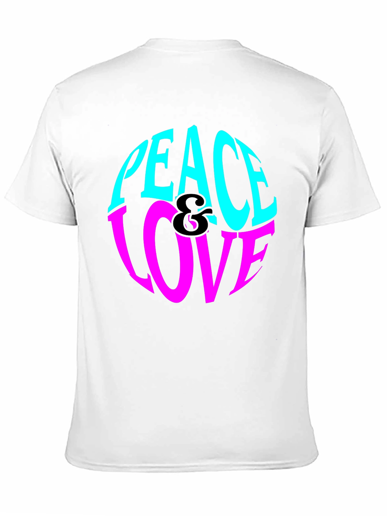 Peace & Love Graphic Tee - Retro Style