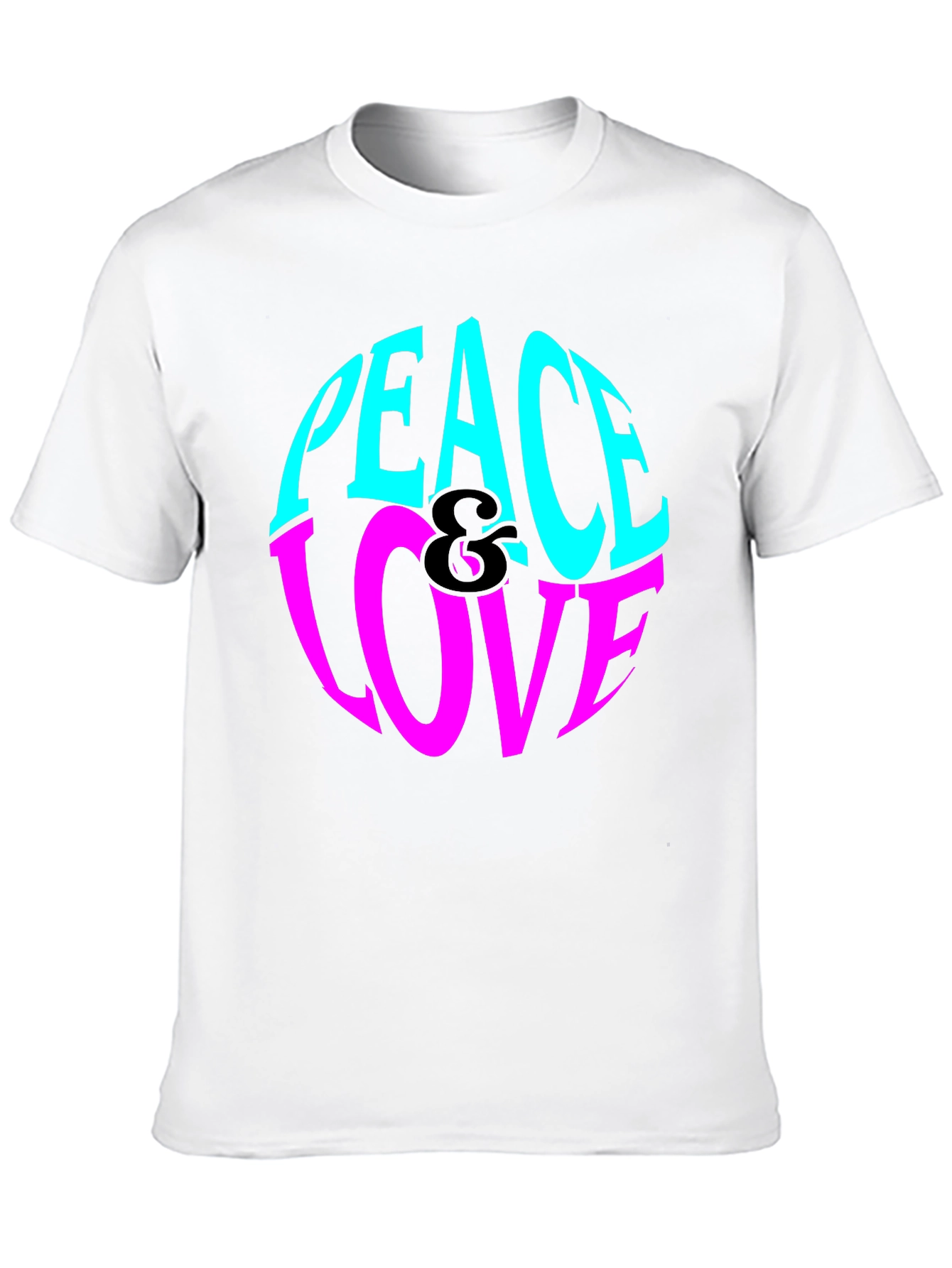 Peace & Love Graphic Tee - Retro Style