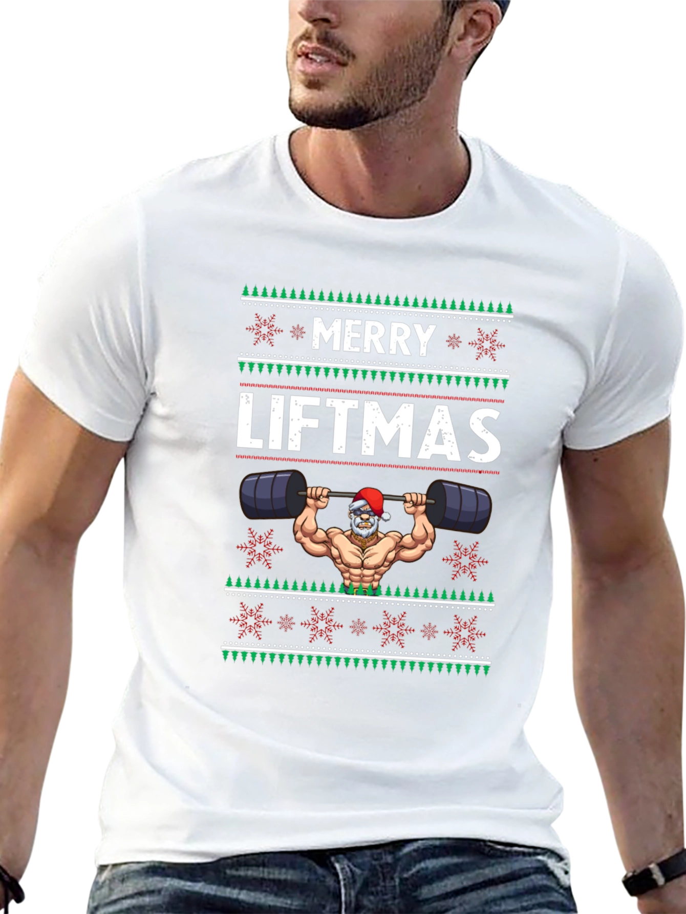 Merry Liftmas T-Shirt - Santa Bodybuilder