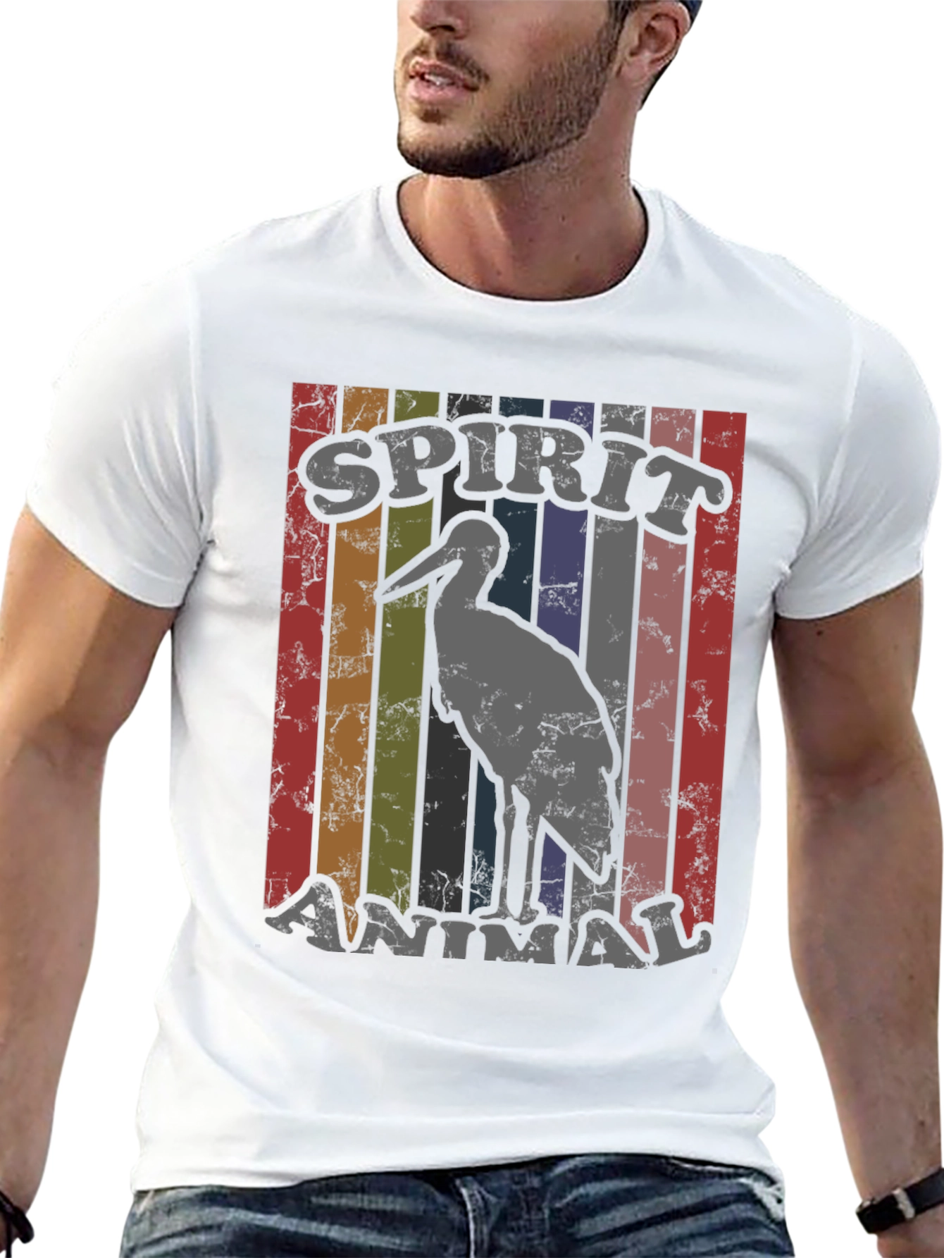Spirit Animal Heron Graphic Tee