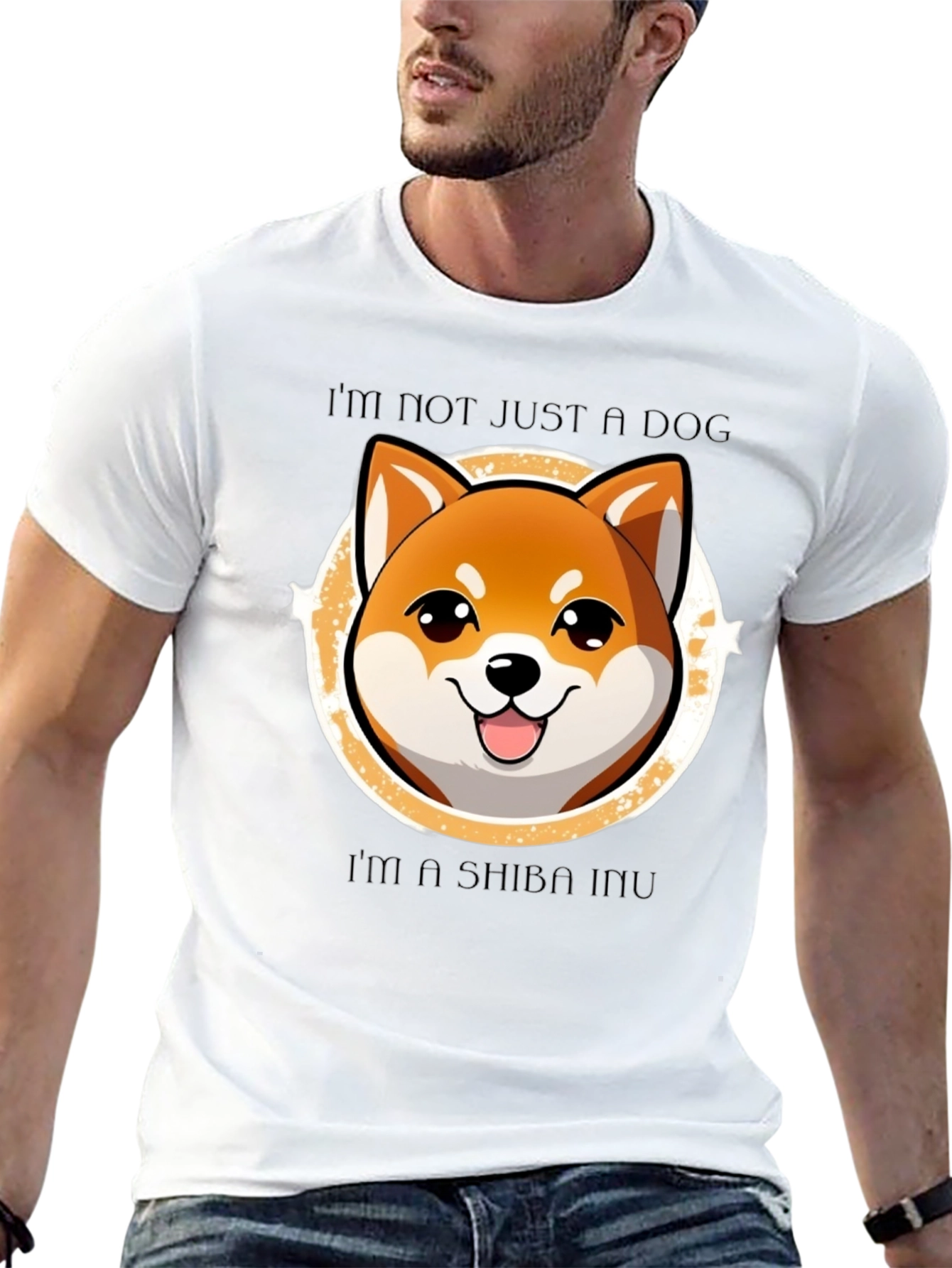 Shiba Inu Dog T-Shirt - Cute Cartoon Graphic Tee