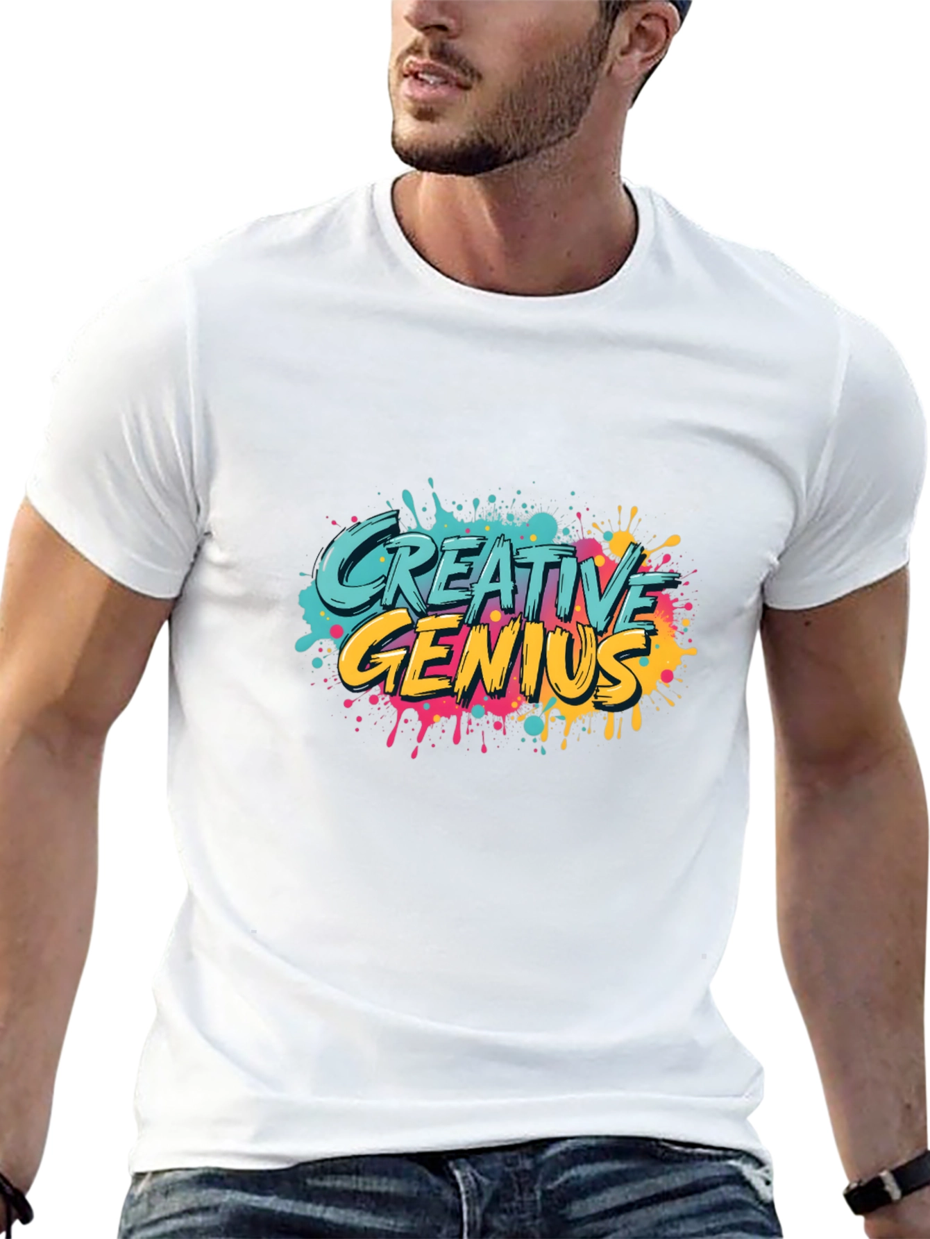 Creative Genius Graphic Tee - Trendy Design