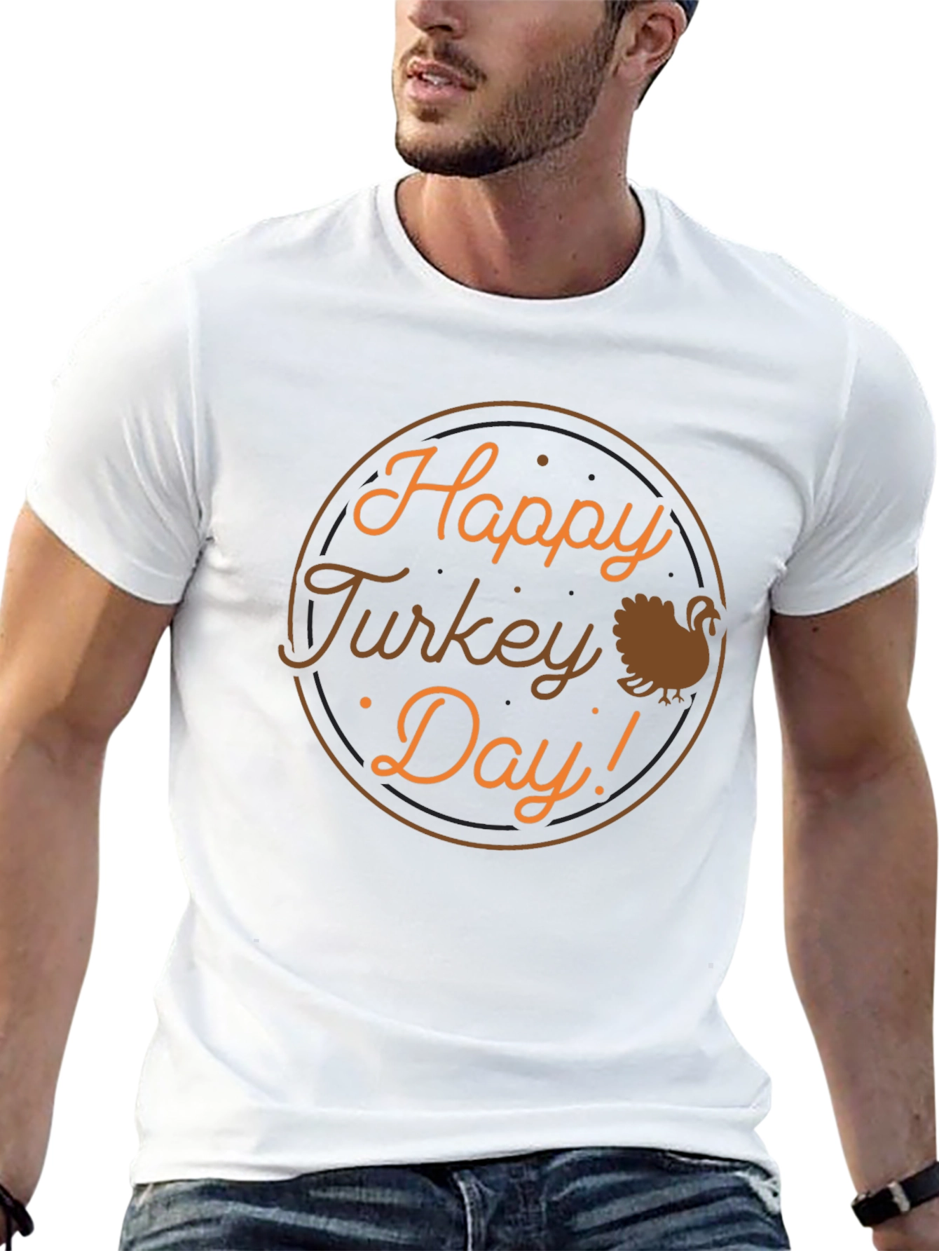 Happy Turkey Day Graphic T-Shirt