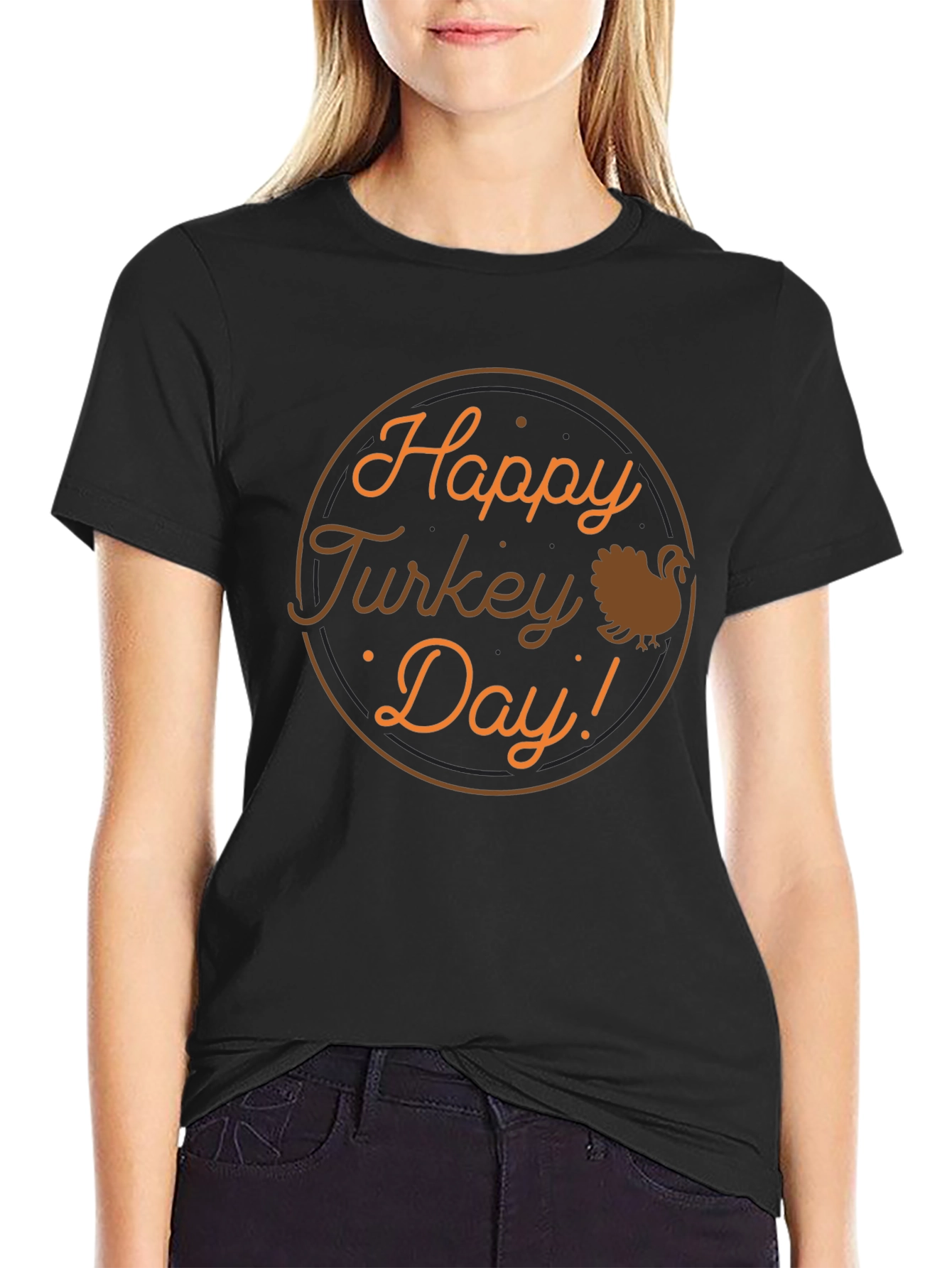 Happy Turkey Day Graphic T-Shirt