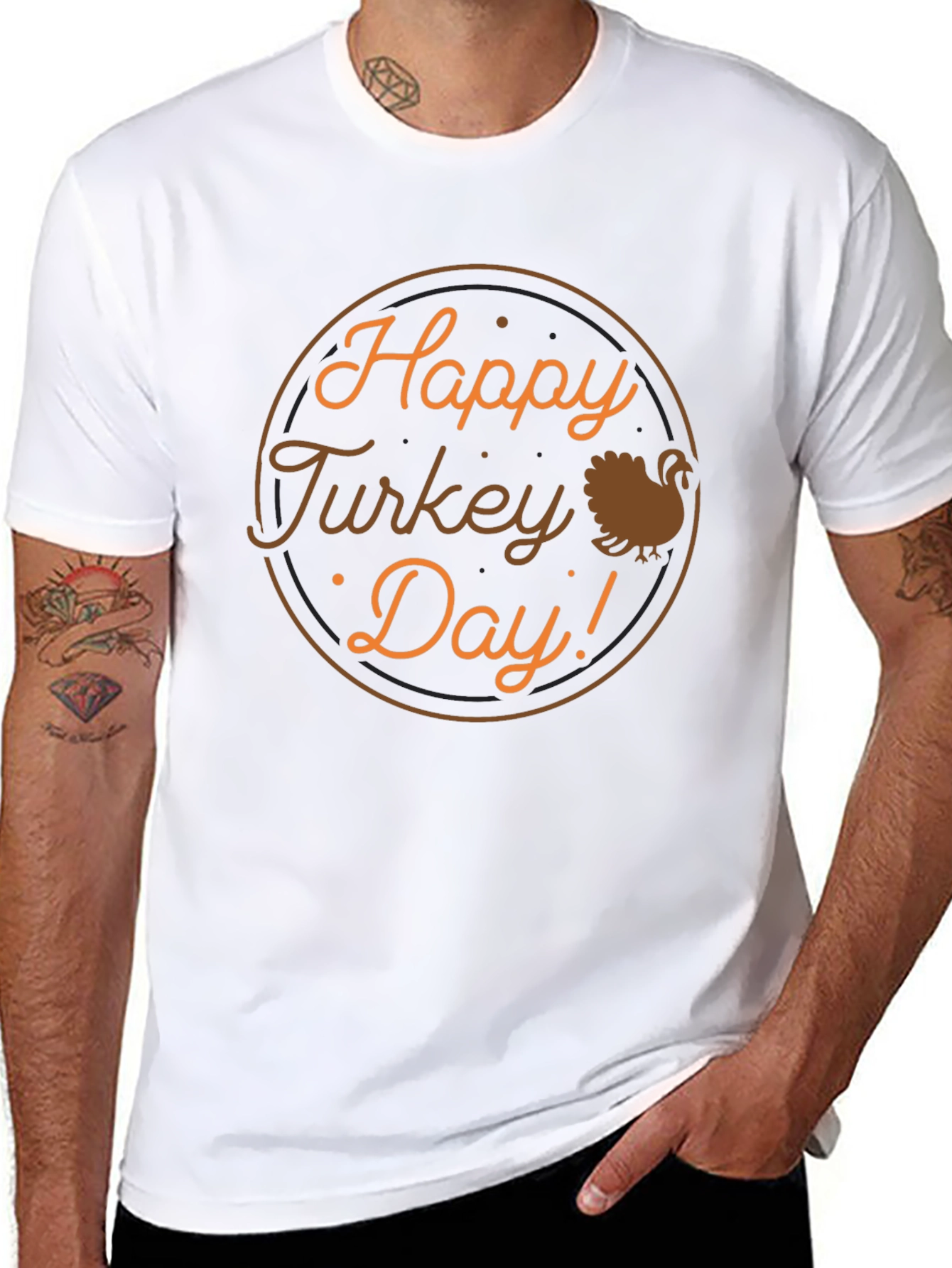 Happy Turkey Day Graphic T-Shirt