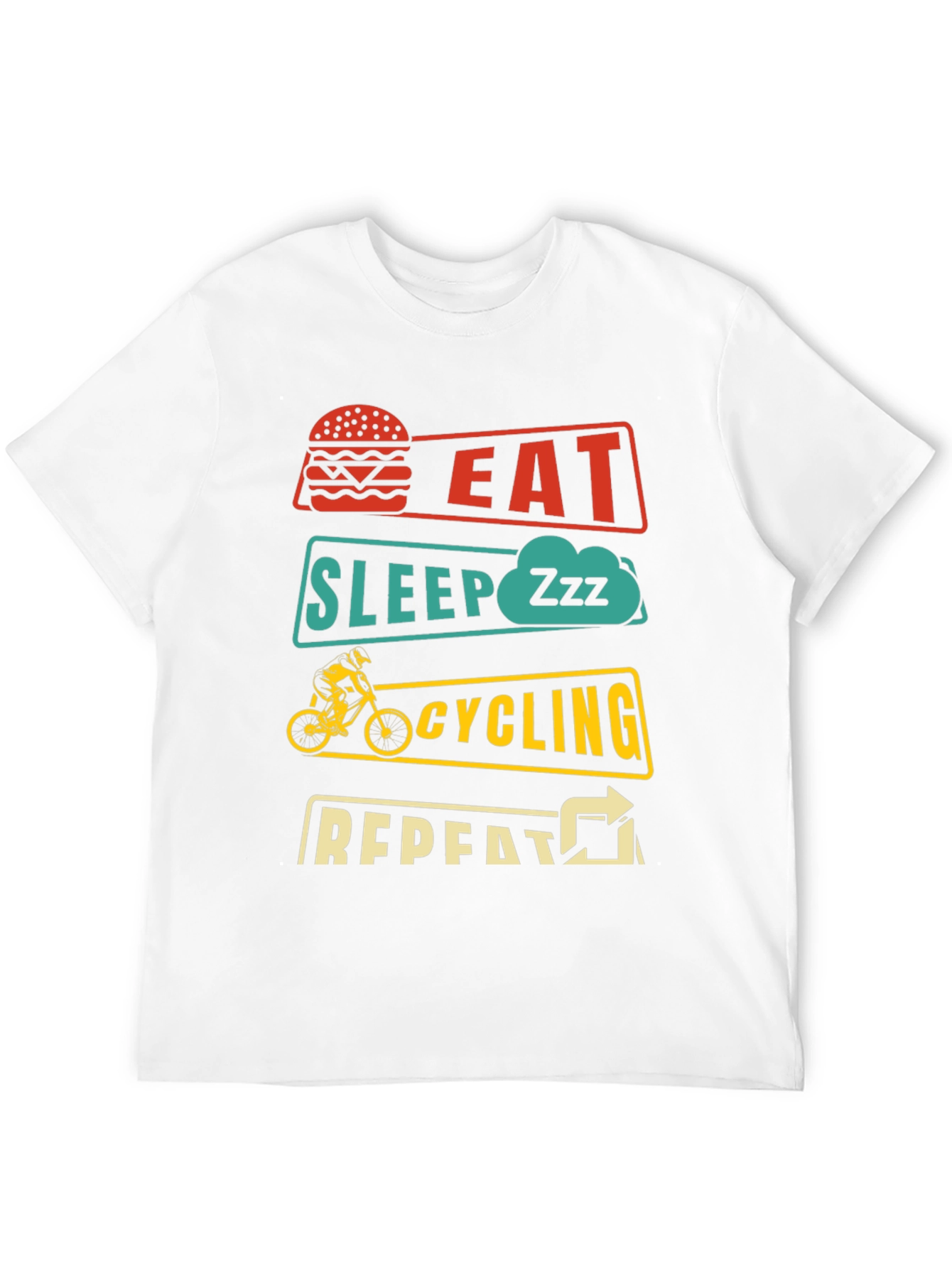 Eat Sleep Cycling Repeat T-Shirt