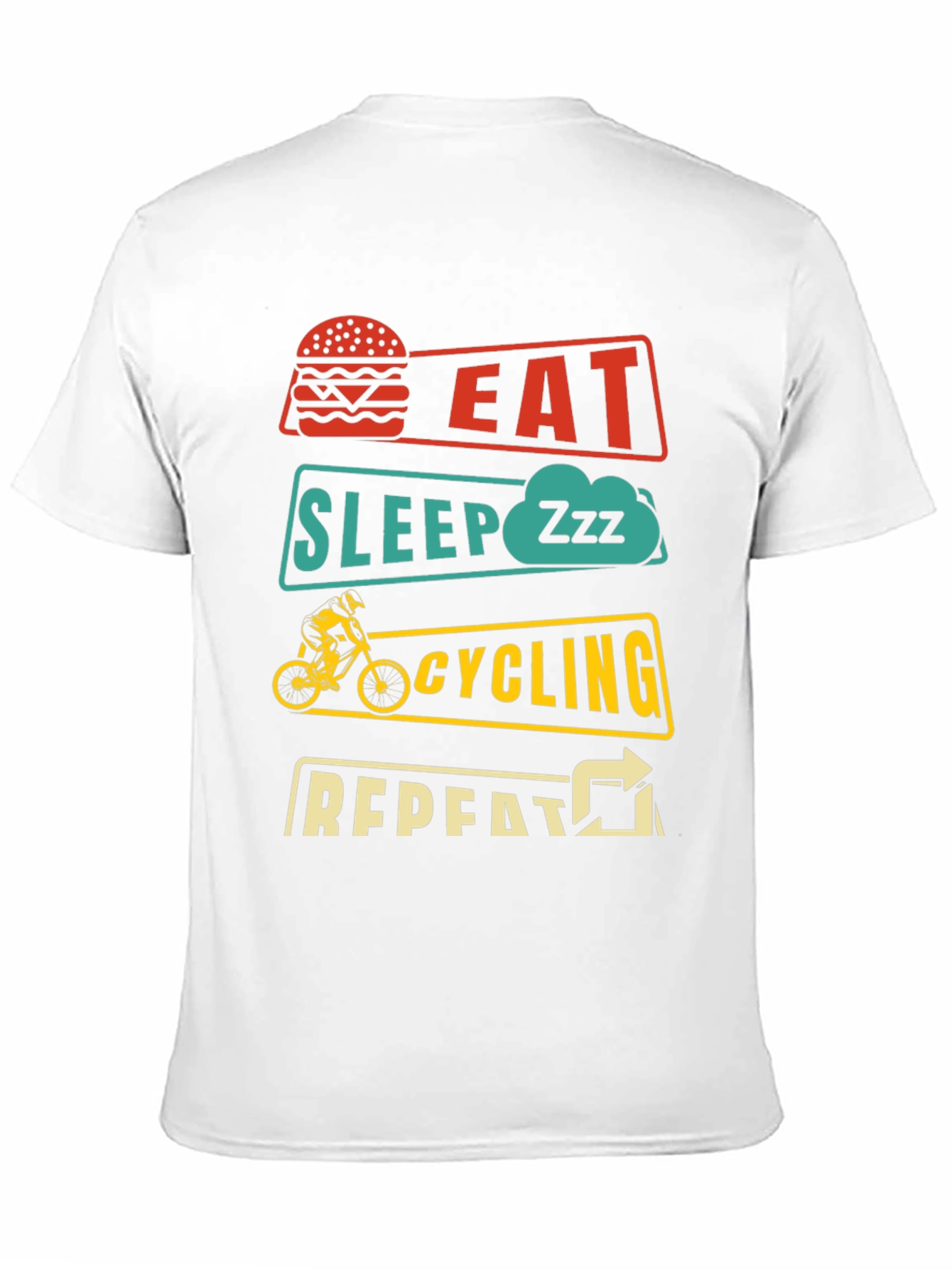 Eat Sleep Cycling Repeat T-Shirt