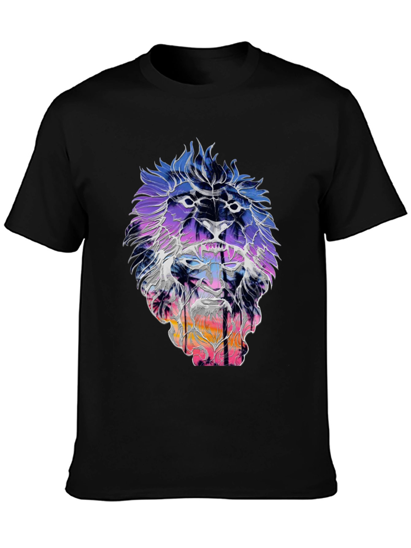 Lion Sunset Graphic Tee - Unique Design
