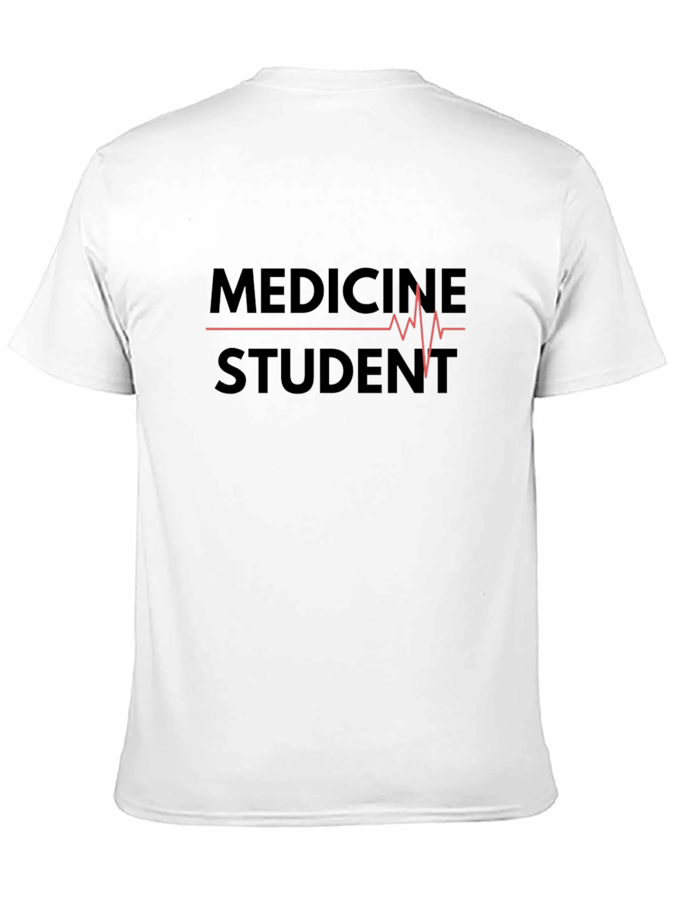 Medicine Student ECG Black T-Shirt