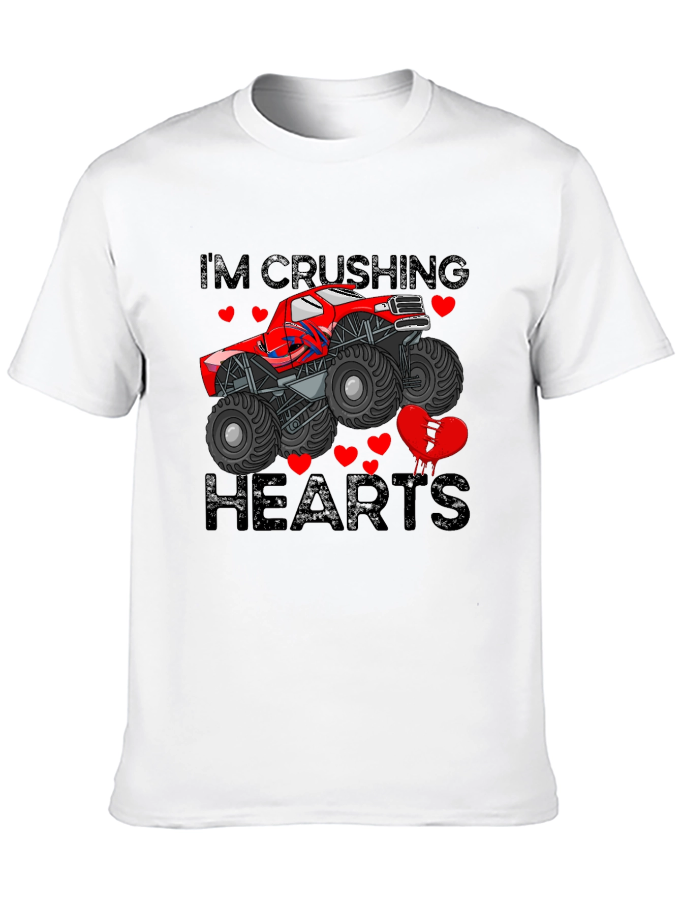 Crushing Hearts Monster Truck Graphic Tee