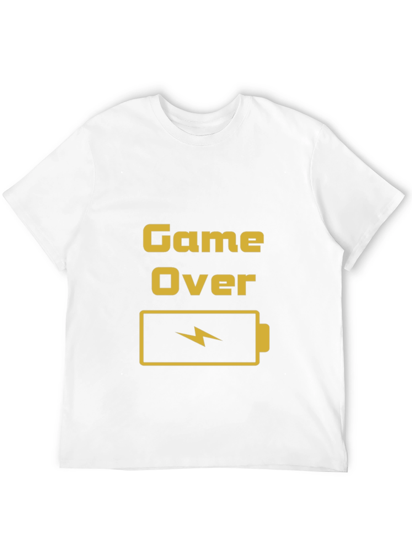 Game Over Battery T-Shirt - Gamer Style