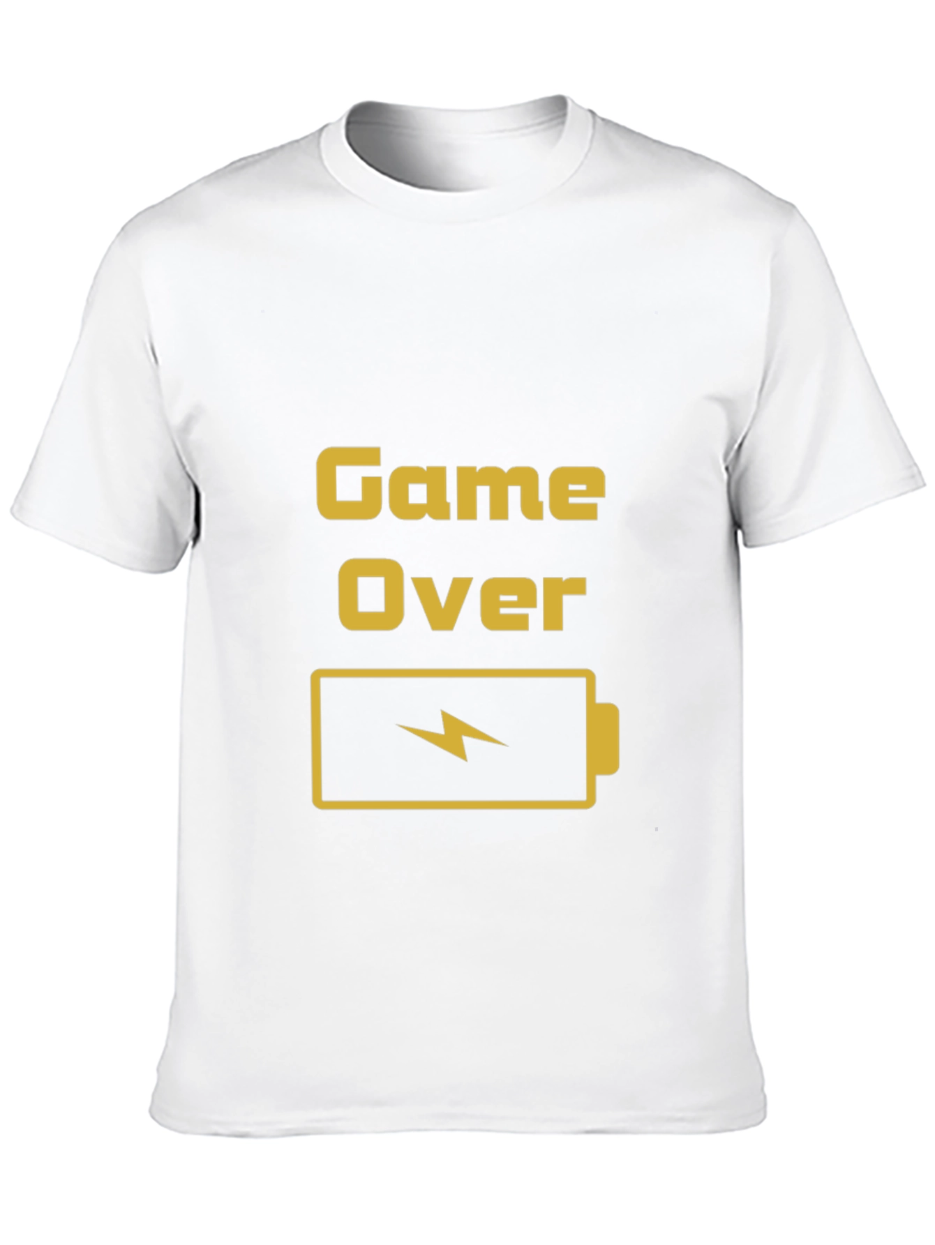 Game Over Battery T-Shirt - Gamer Style