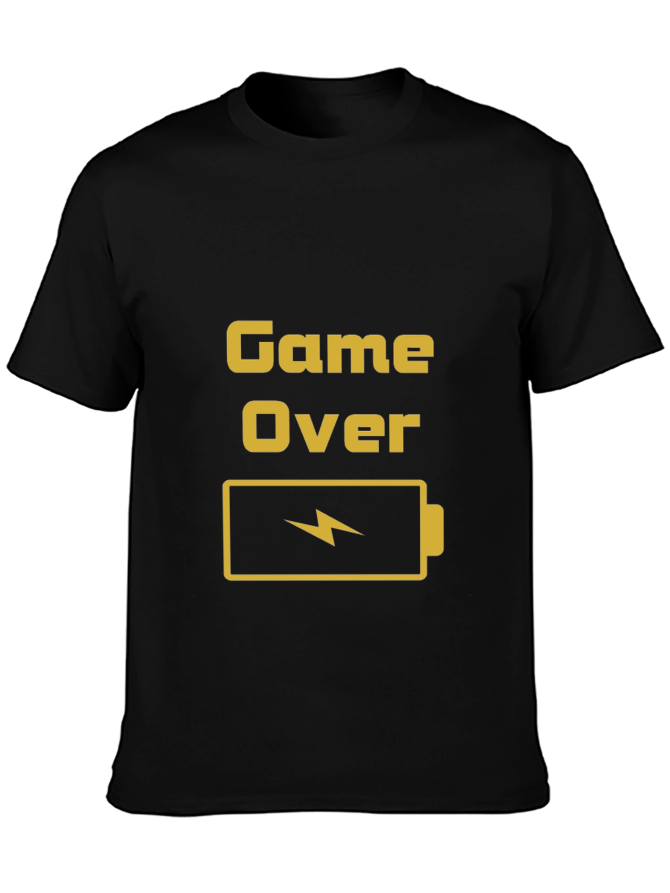 Game Over Battery T-Shirt - Gamer Style