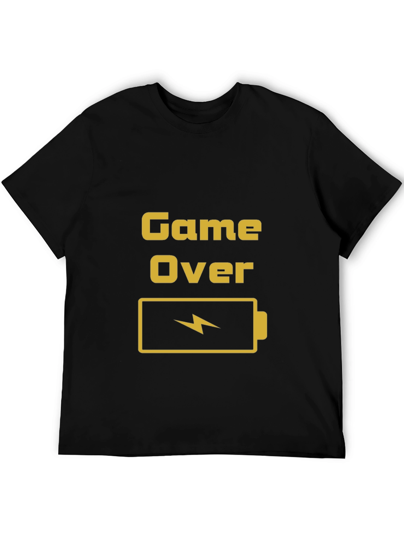 Game Over Battery T-Shirt - Gamer Style