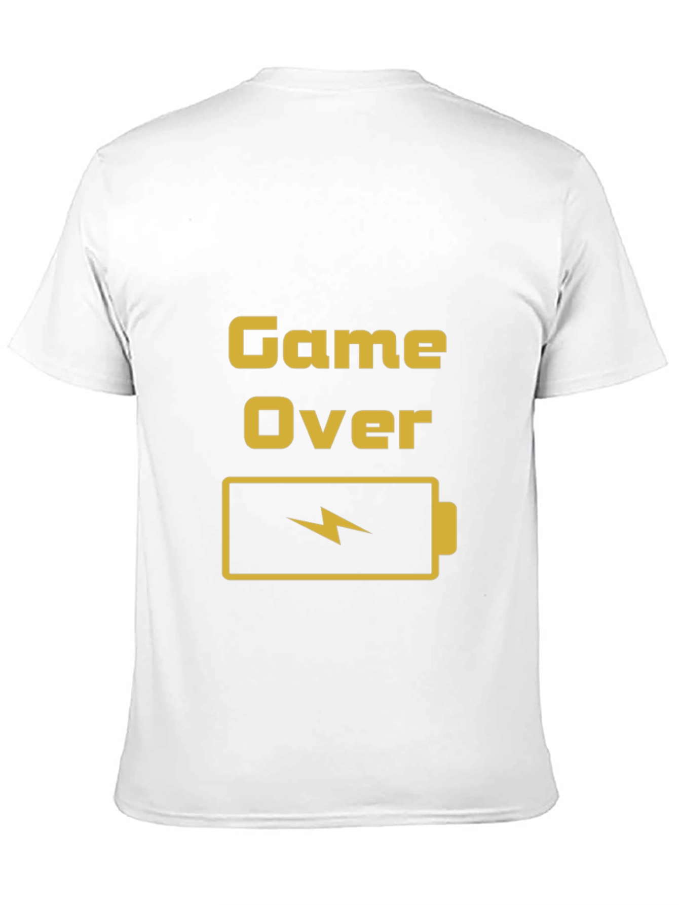 Game Over Battery T-Shirt - Gamer Style