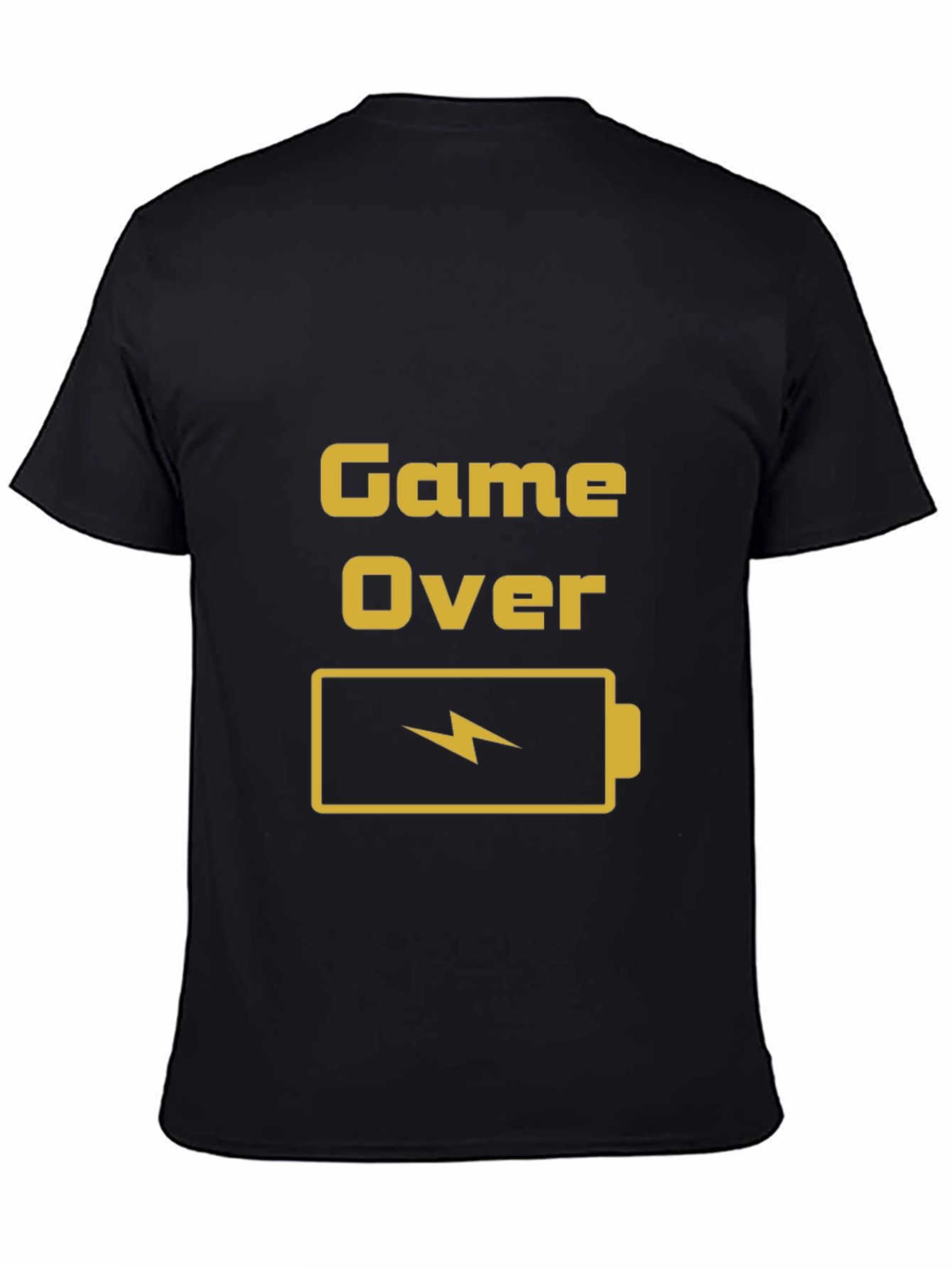 Game Over Battery T-Shirt - Gamer Style