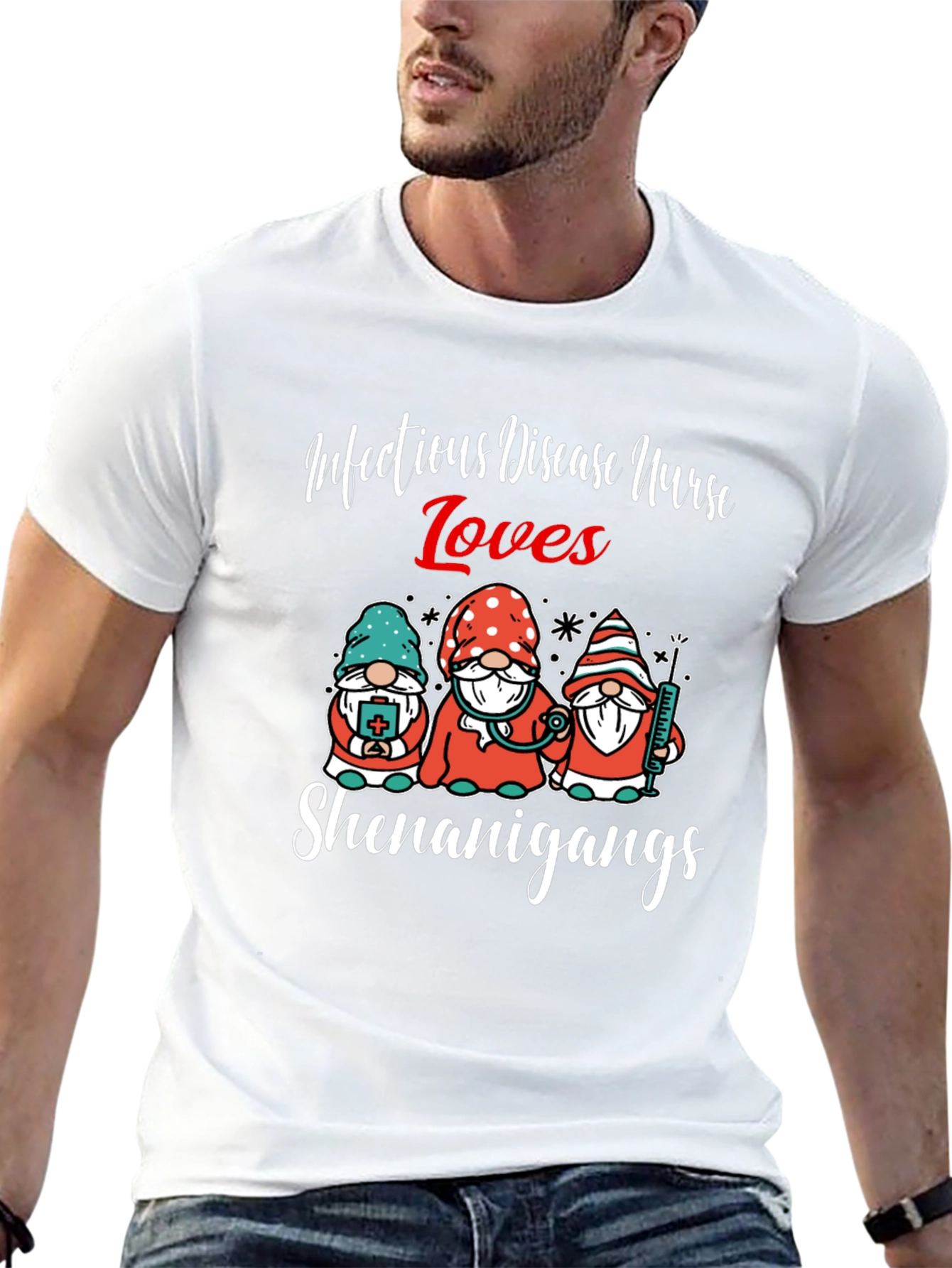 Infectious Disease Nurse Loves Shenanigans T-Shirt