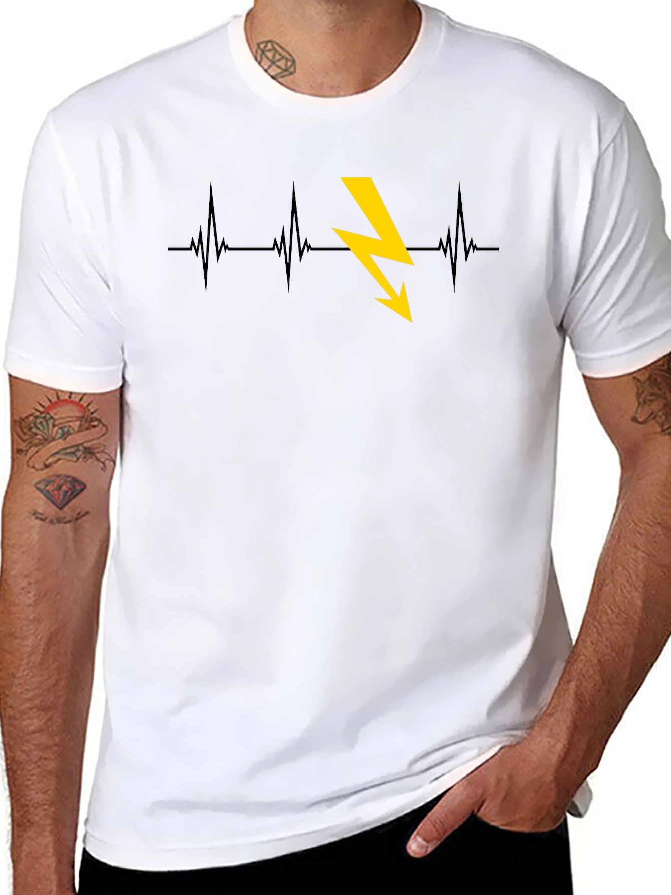 Electric Heartbeat Graphic Tee