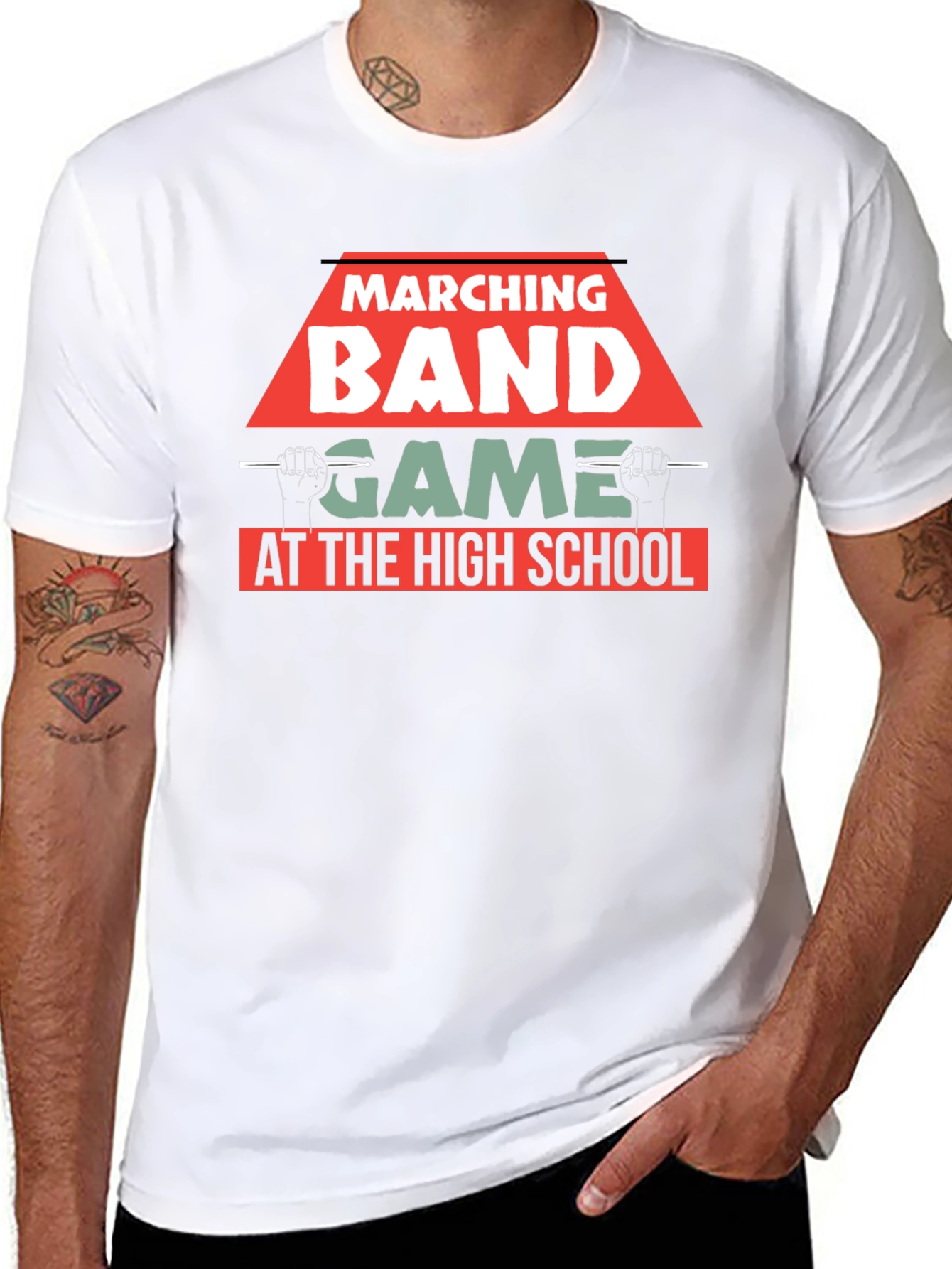 Marching Band Game at The High School T-Shirt