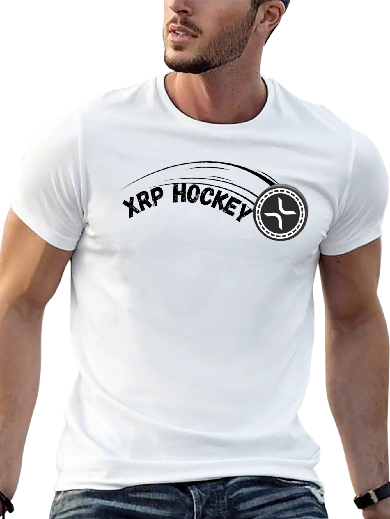 XRP Hockey T-Shirt - Crypto Fan Apparel