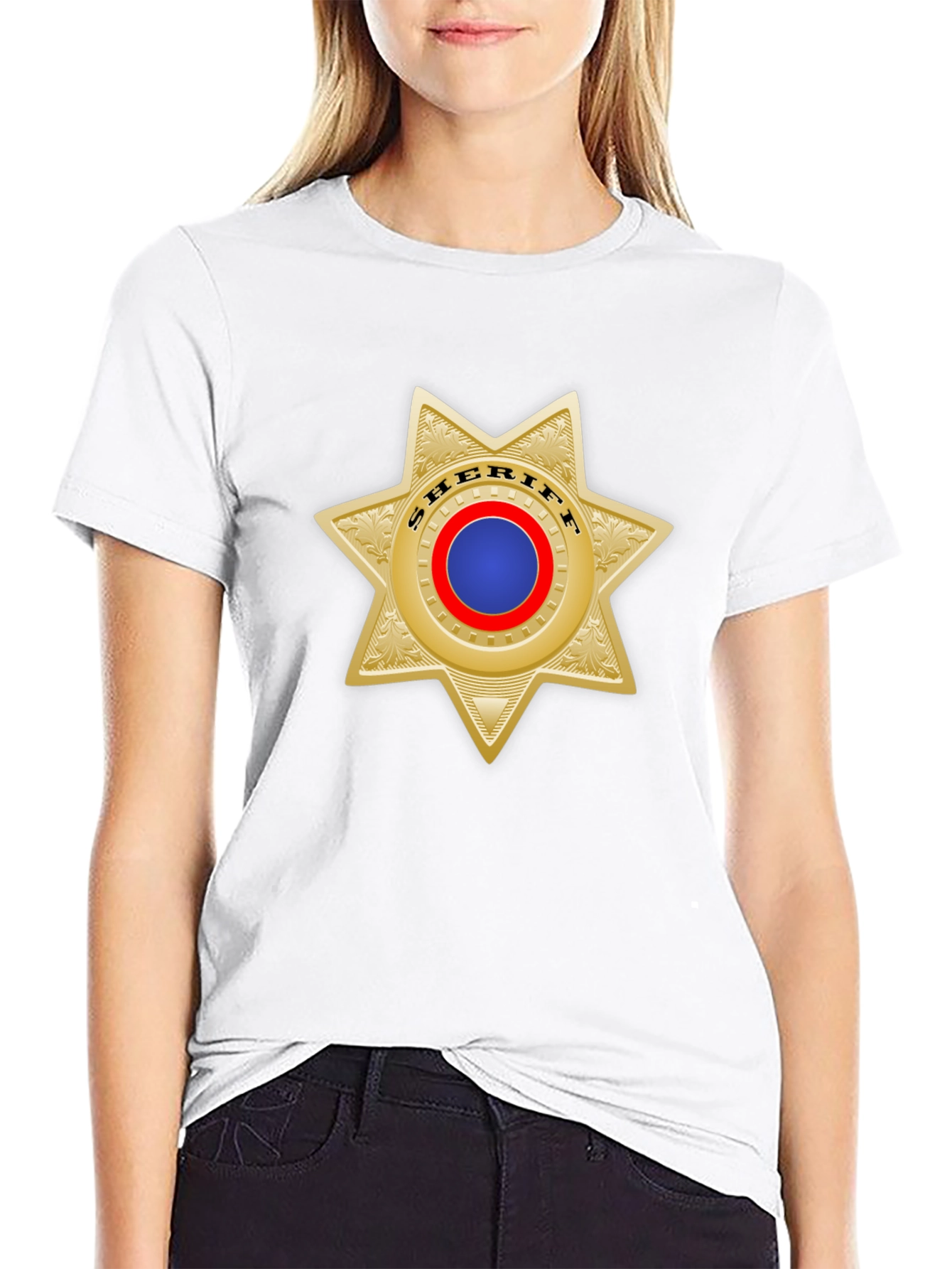 Sheriff Star Badge T-Shirt - Classic Western Style