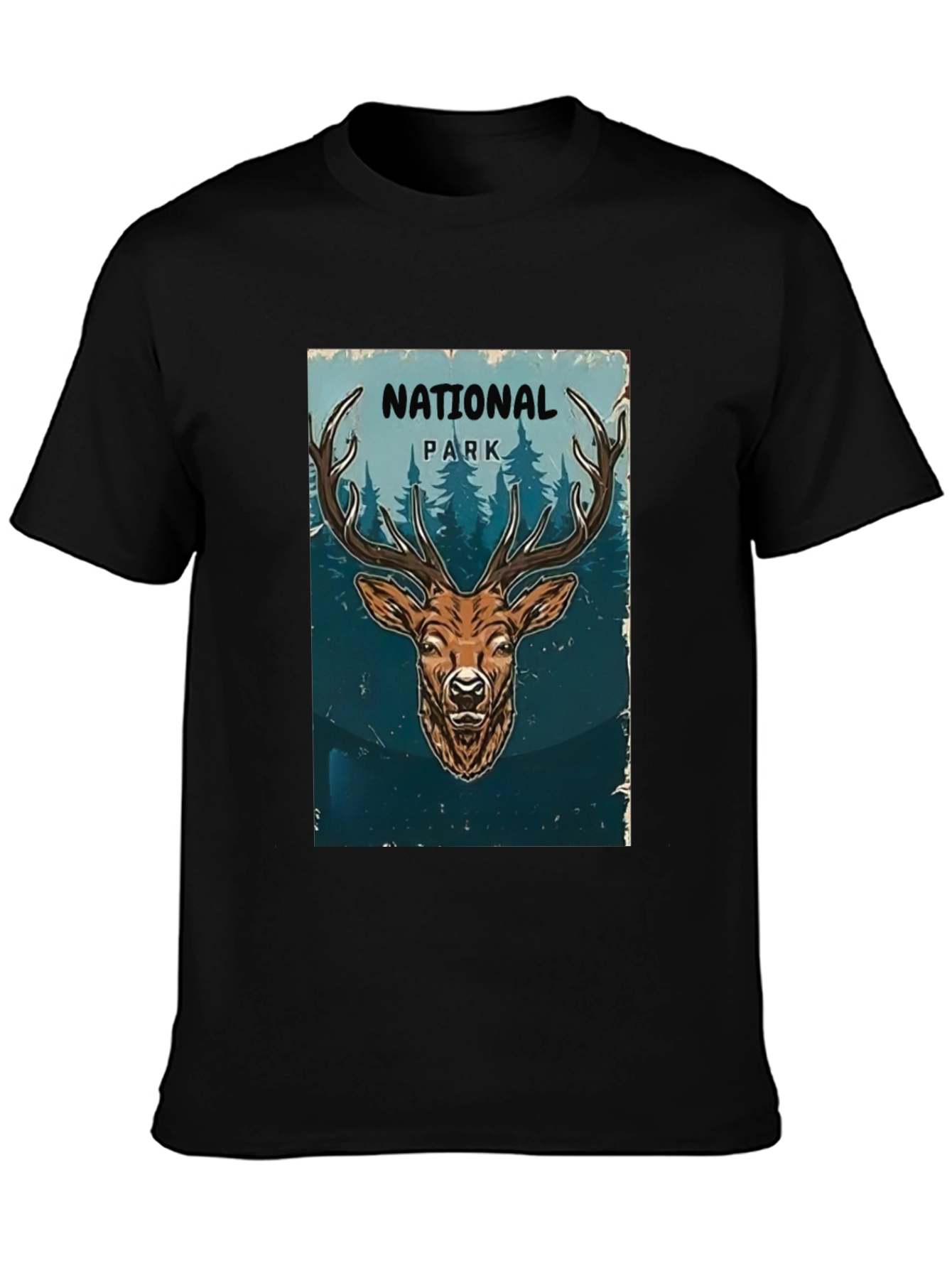 National Park Deer Graphic T-Shirt