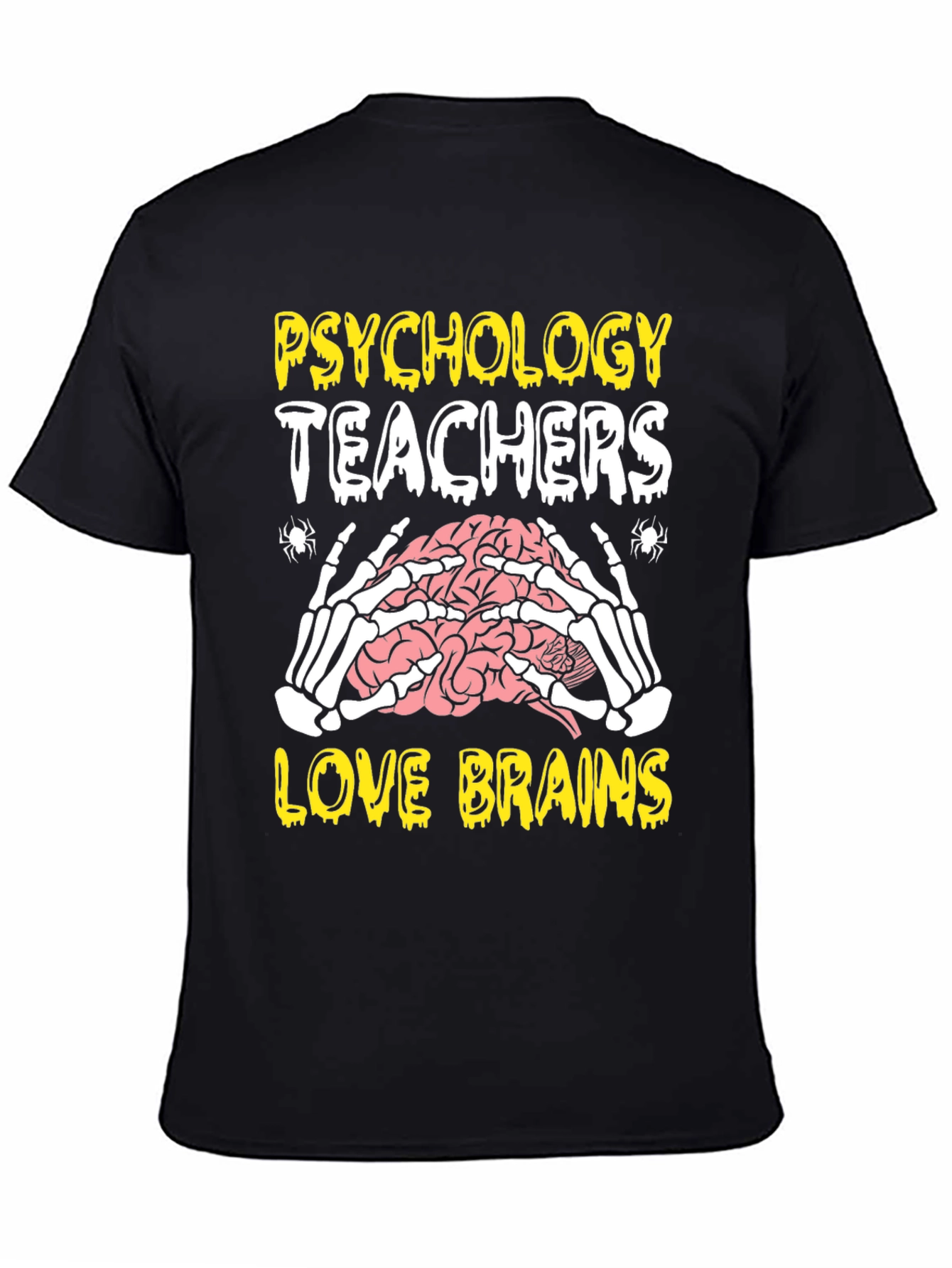 Psychology Teachers Love Brains Halloween T-Shirt