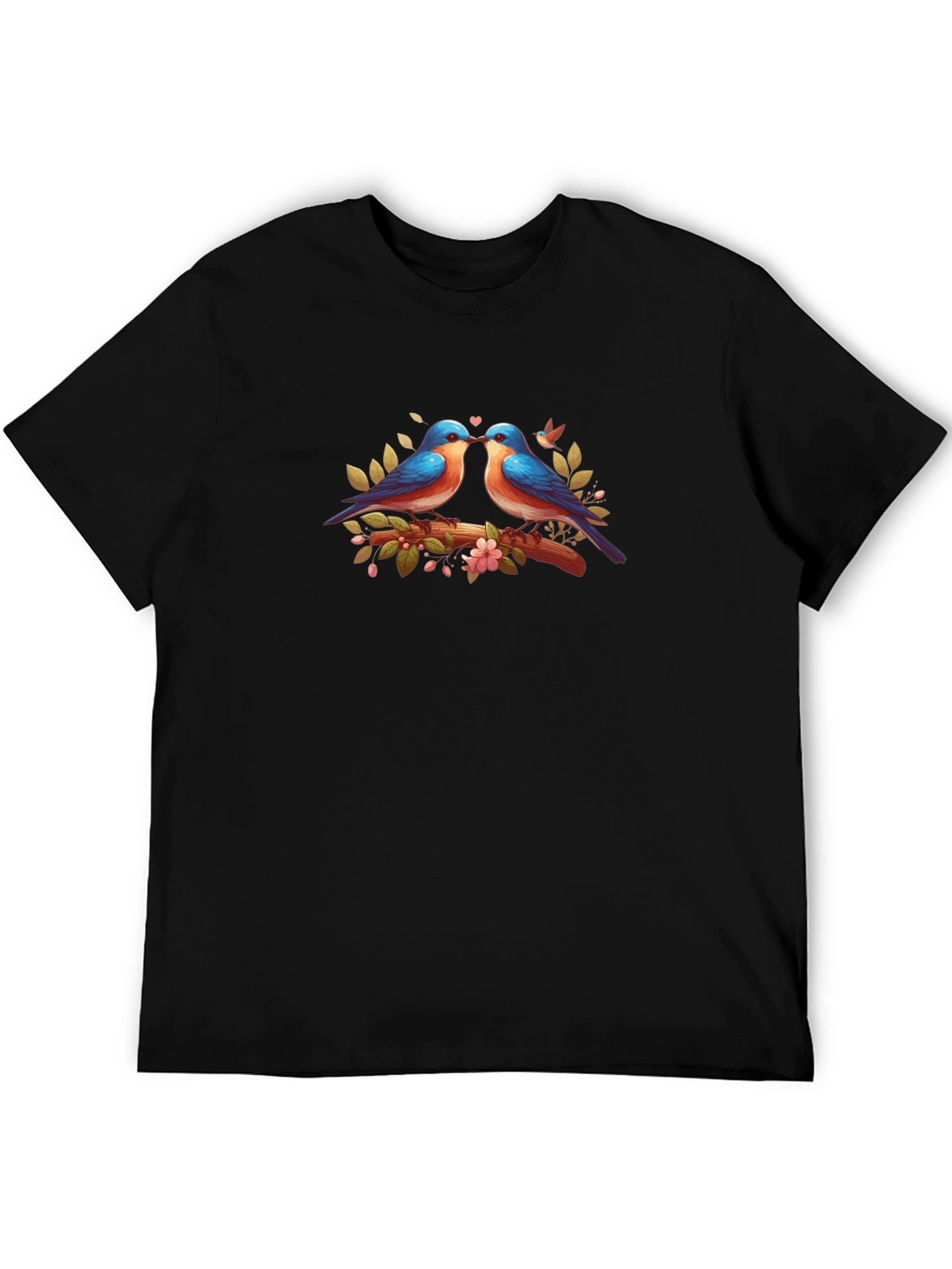 Love Birds Graphic T-Shirt - Black