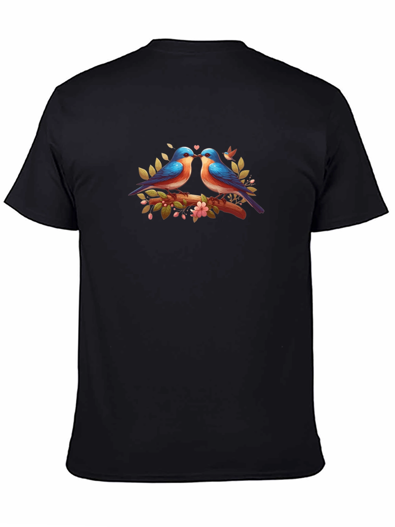 Love Birds Graphic T-Shirt - Black