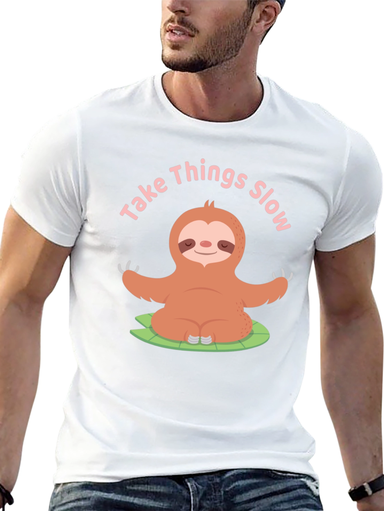 Take Things Slow Sloth Yoga T-Shirt