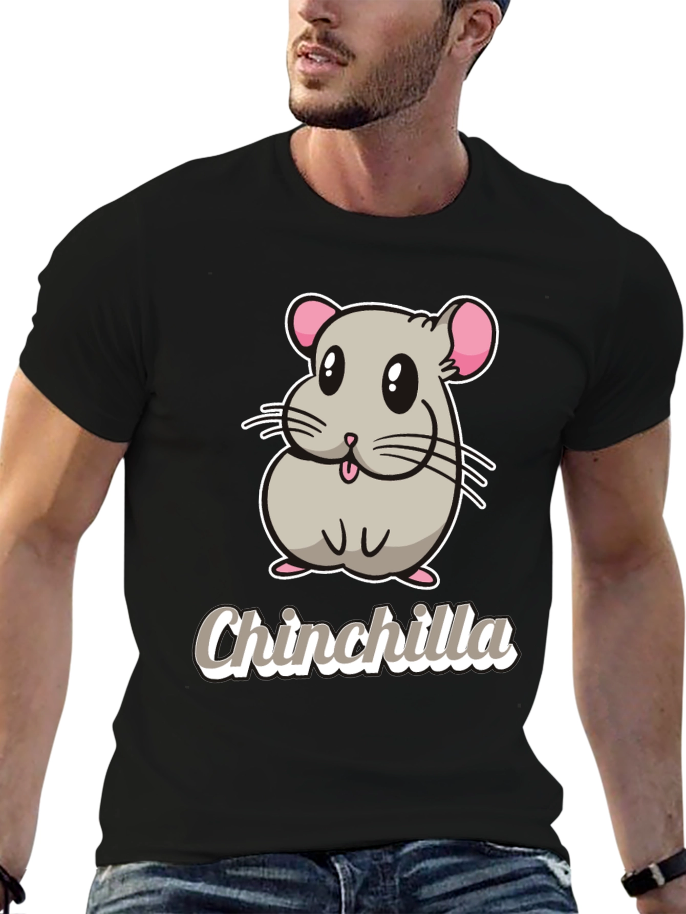 Cute Chinchilla Graphic T-Shirt - Soft Cotton Tee