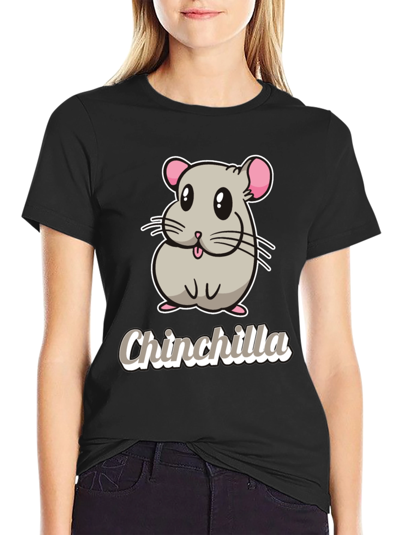 Cute Chinchilla Graphic T-Shirt - Soft Cotton Tee