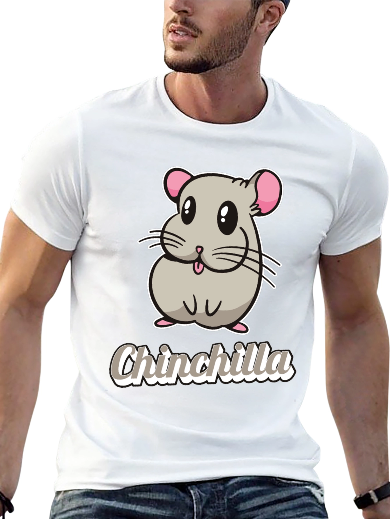 Cute Chinchilla Graphic T-Shirt - Soft Cotton Tee