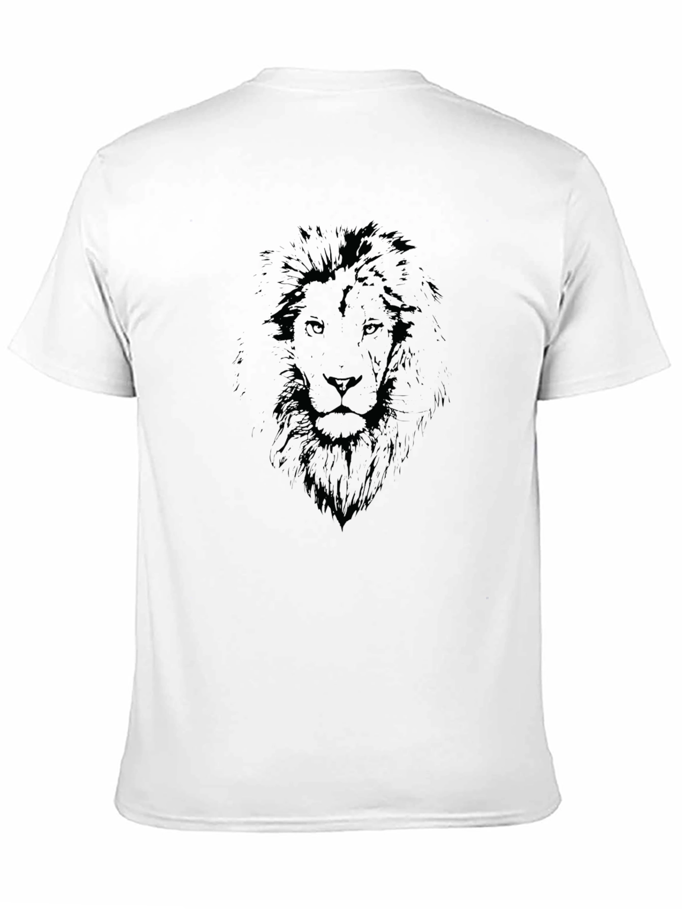 Lion Graphic Black T-Shirt - Mens Casual Wear