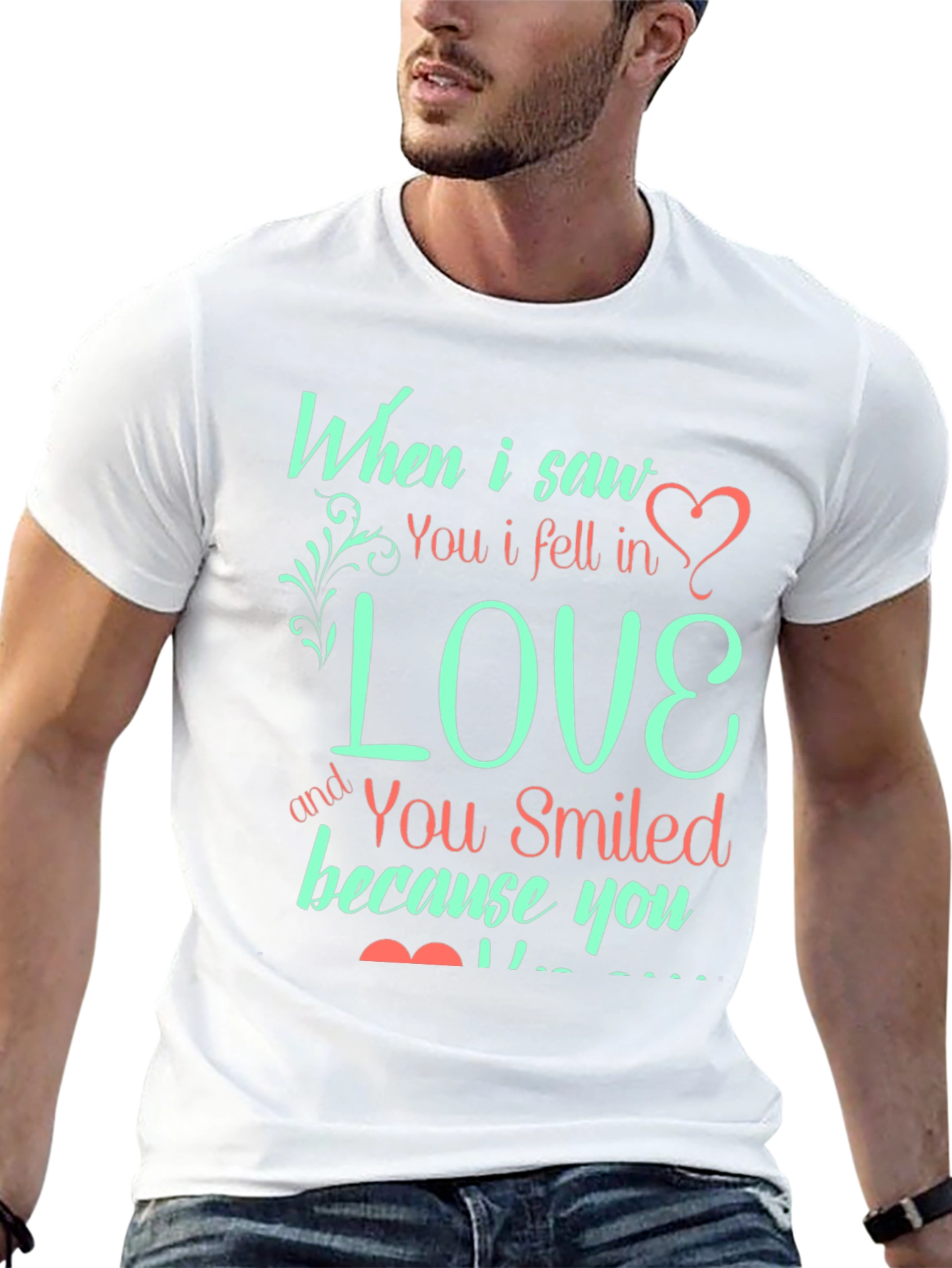 Love Quote Graphic Print Tee - Black T-Shirt