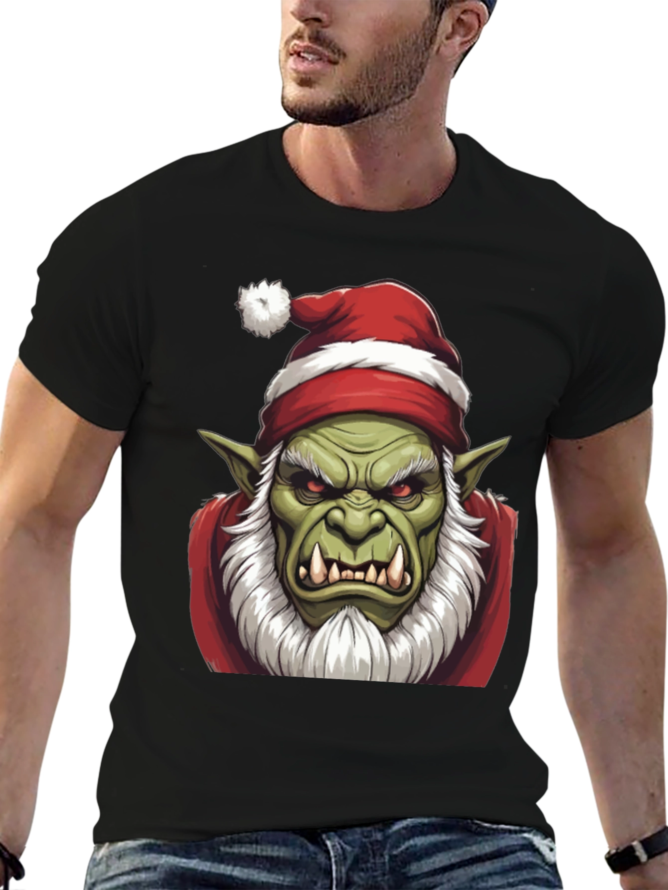Festive Orc T-Shirt - Holiday Grump
