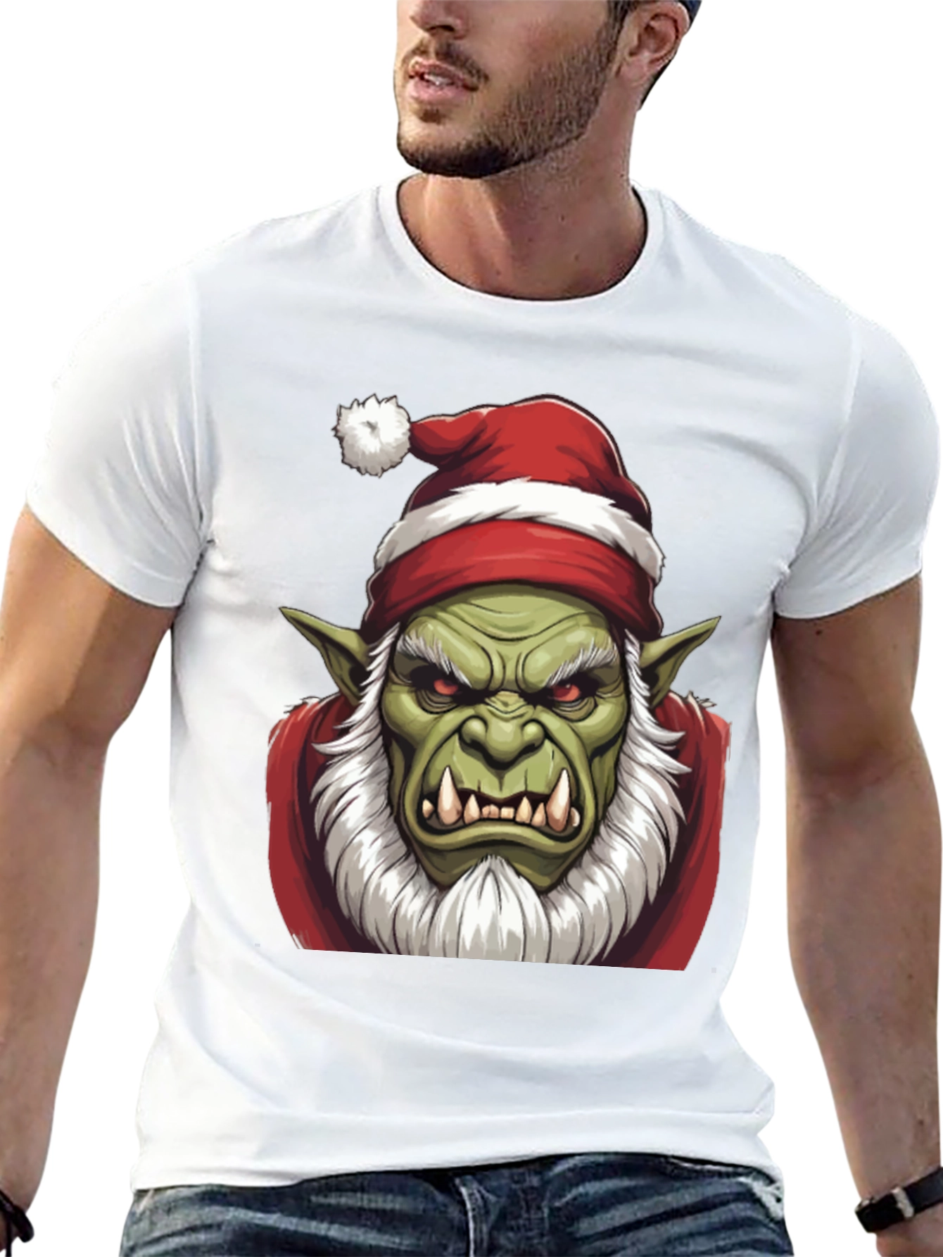 Festive Orc T-Shirt - Holiday Grump