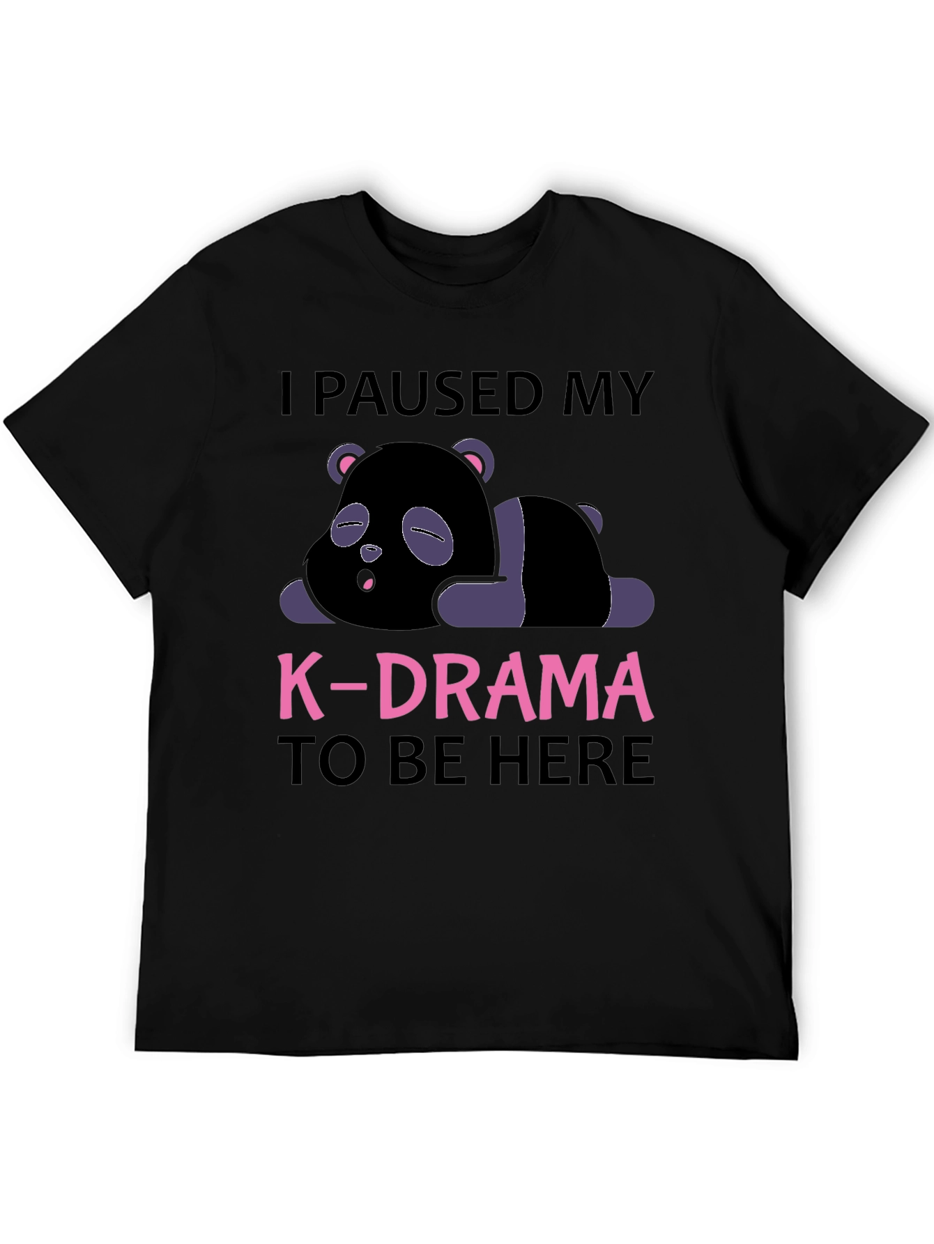 K-Drama Pause T-Shirt - Comfy Panda Tee