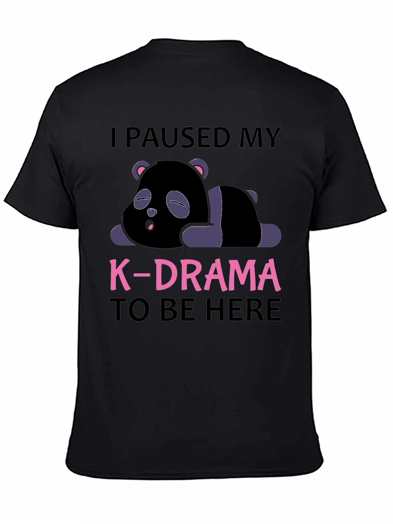 K-Drama Pause T-Shirt - Comfy Panda Tee