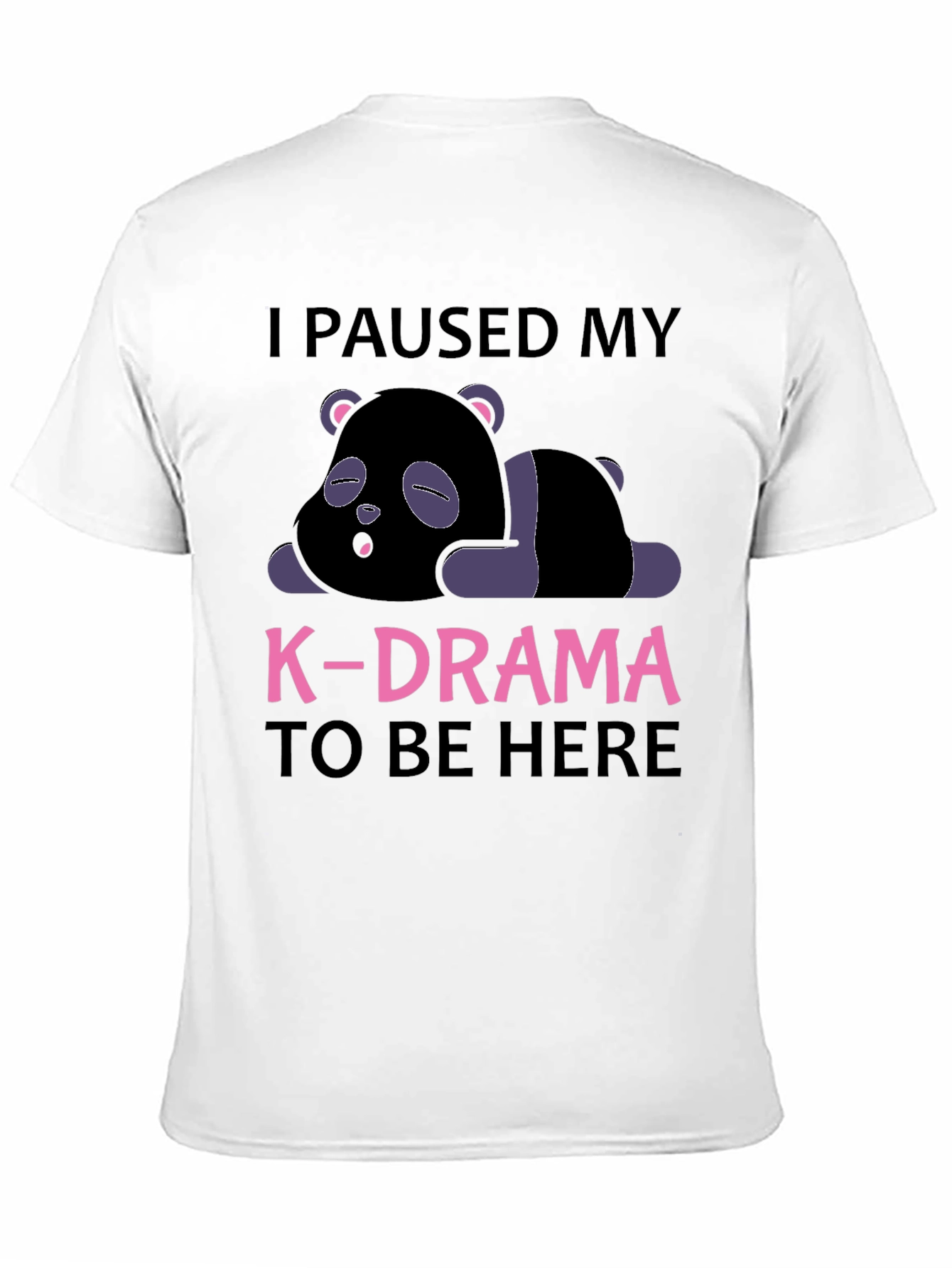 K-Drama Pause T-Shirt - Comfy Panda Tee