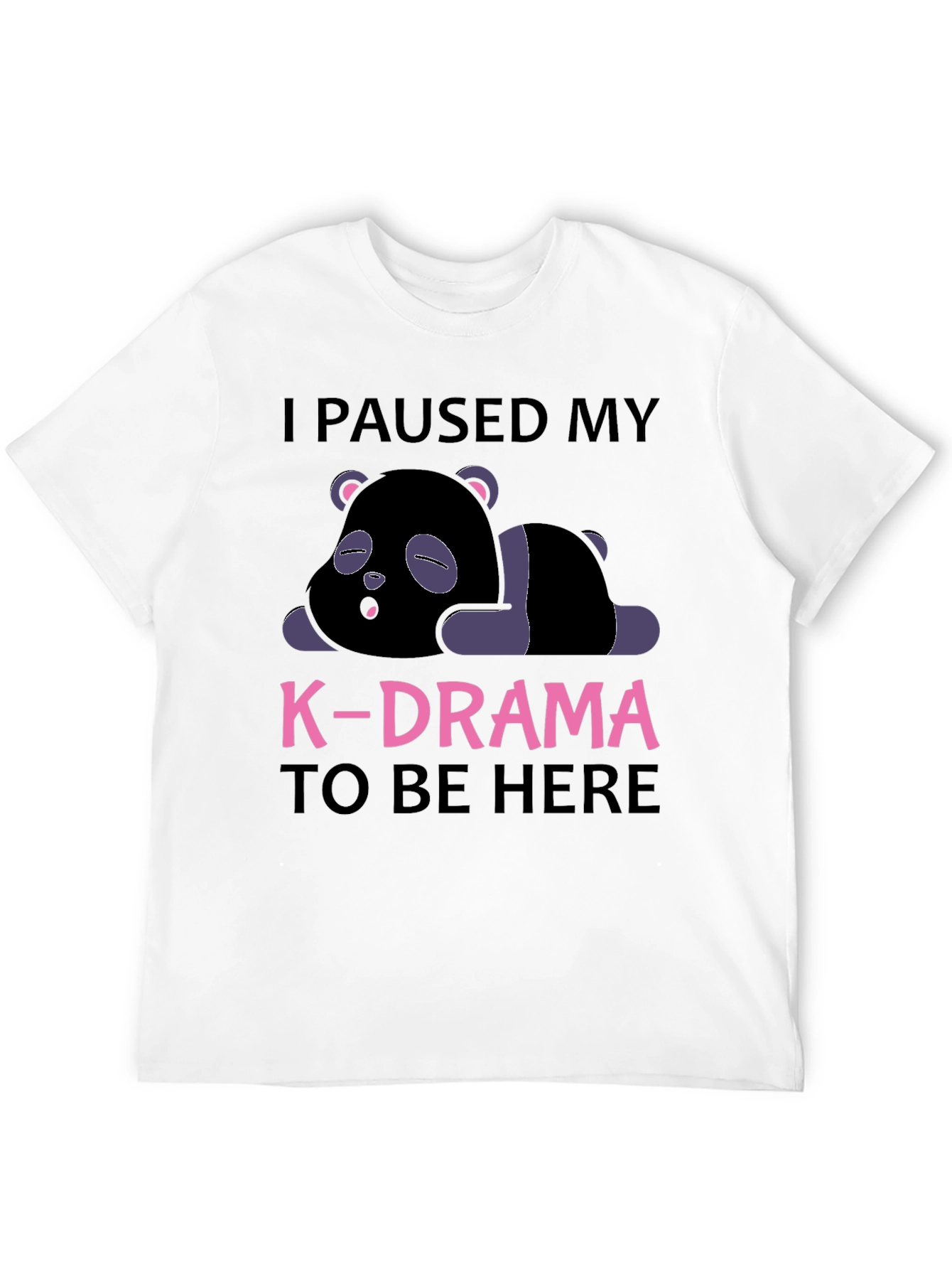 K-Drama Pause T-Shirt - Comfy Panda Tee