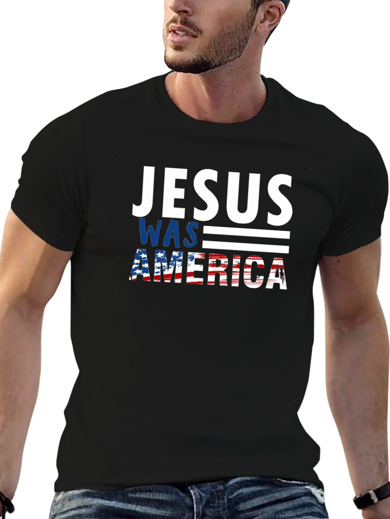 Jesus Was American Patriotic T-Shirt