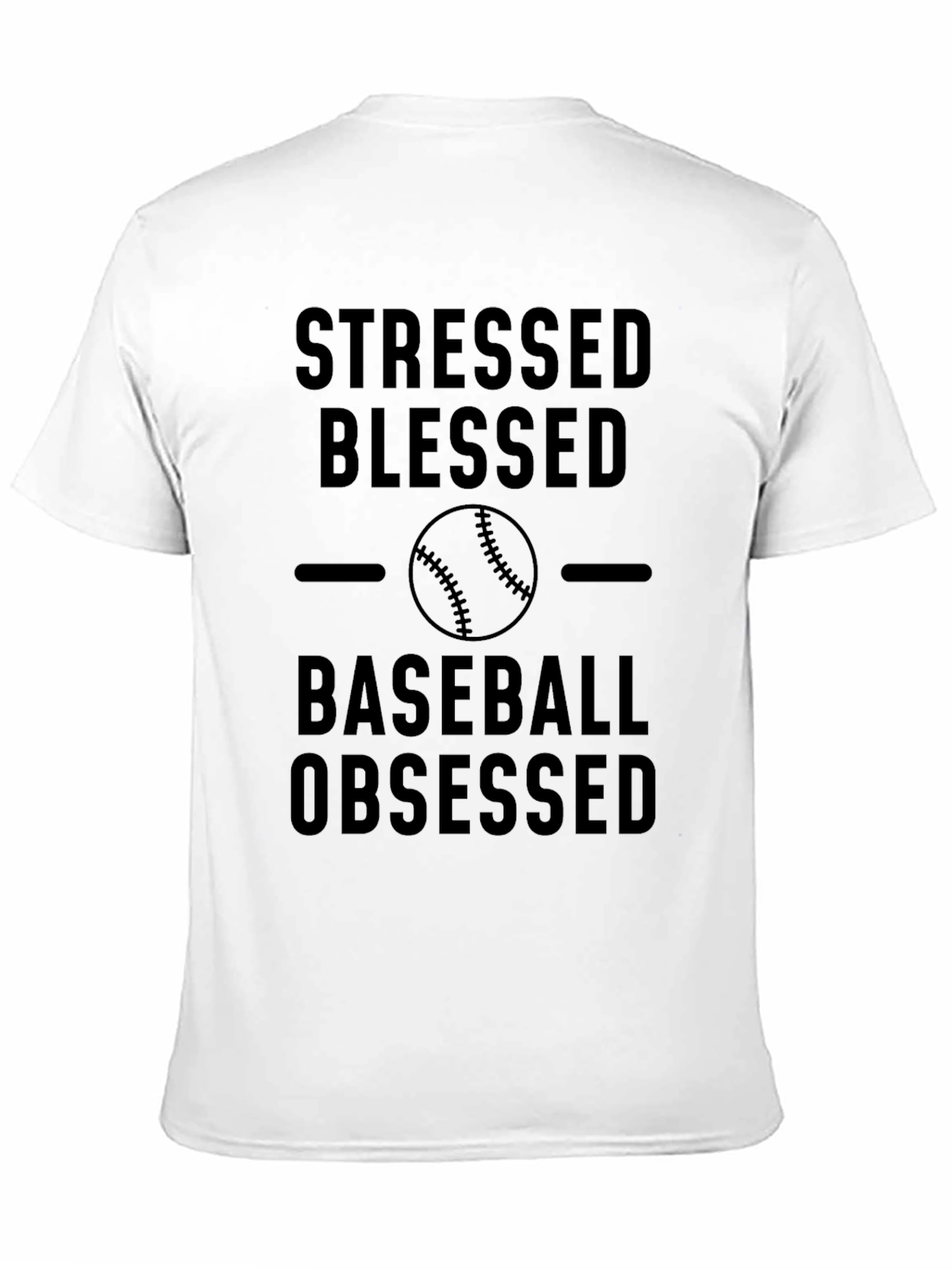 Stressed Blessed Baseball Obsessed T-Shirt