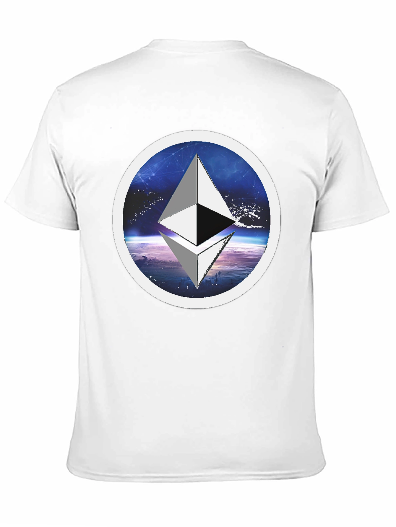 Ethereum Crypto T-Shirt - Space Circle Design