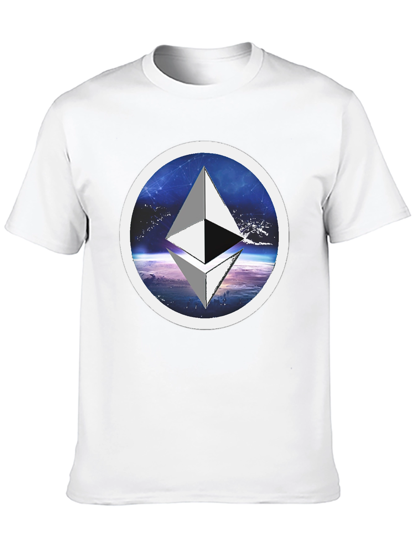 Ethereum Crypto T-Shirt - Space Circle Design