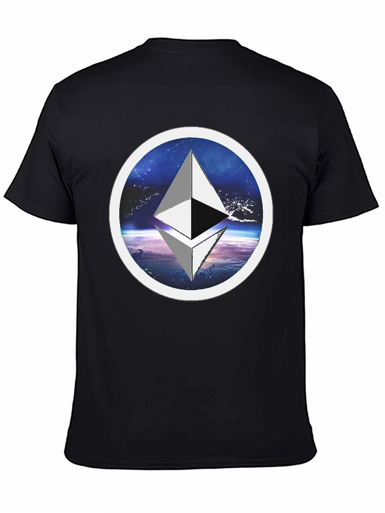 Ethereum Crypto T-Shirt - Space Circle Design